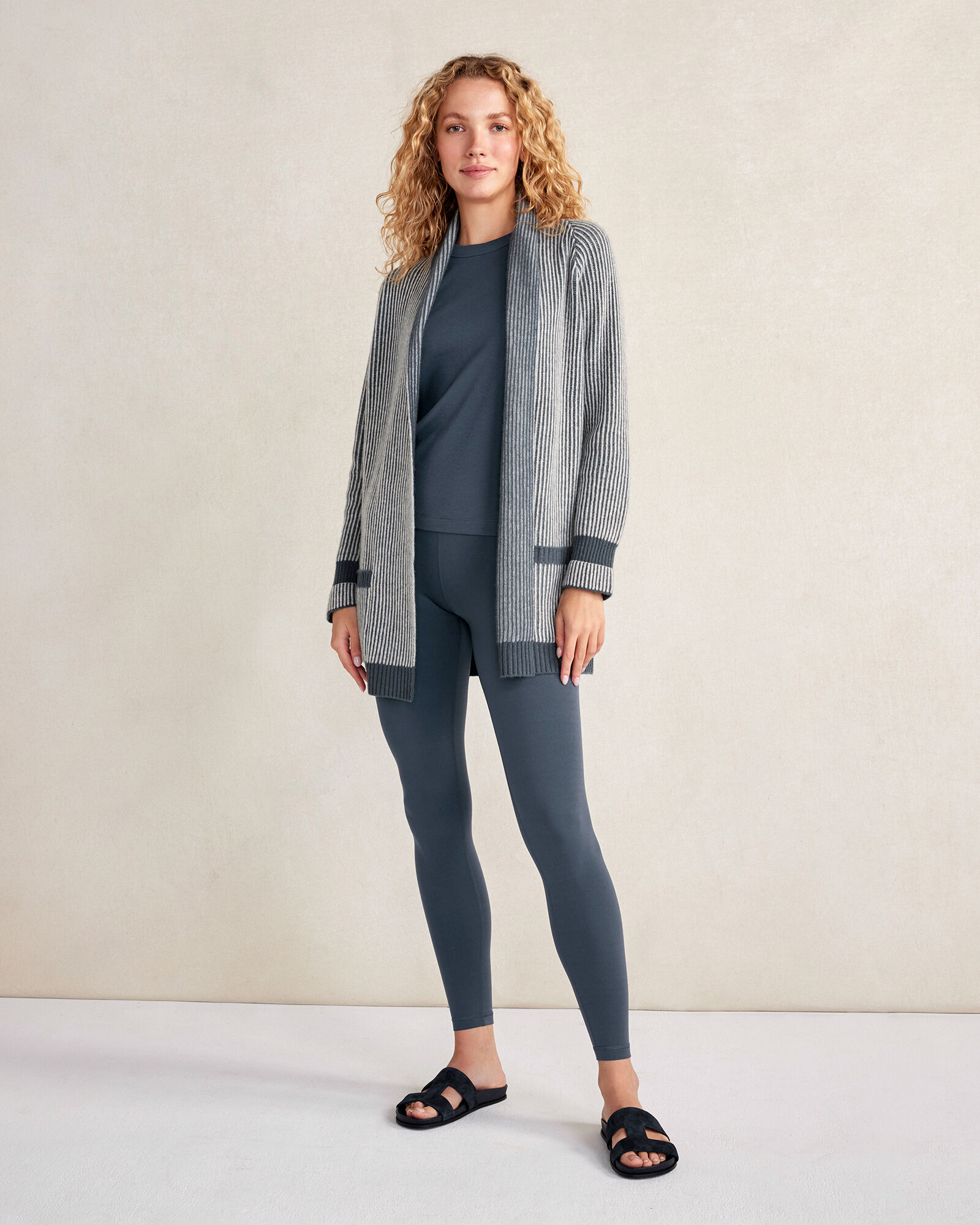 Recycled Cashmere Shaker Stitch Cardigan | Haven Well Within