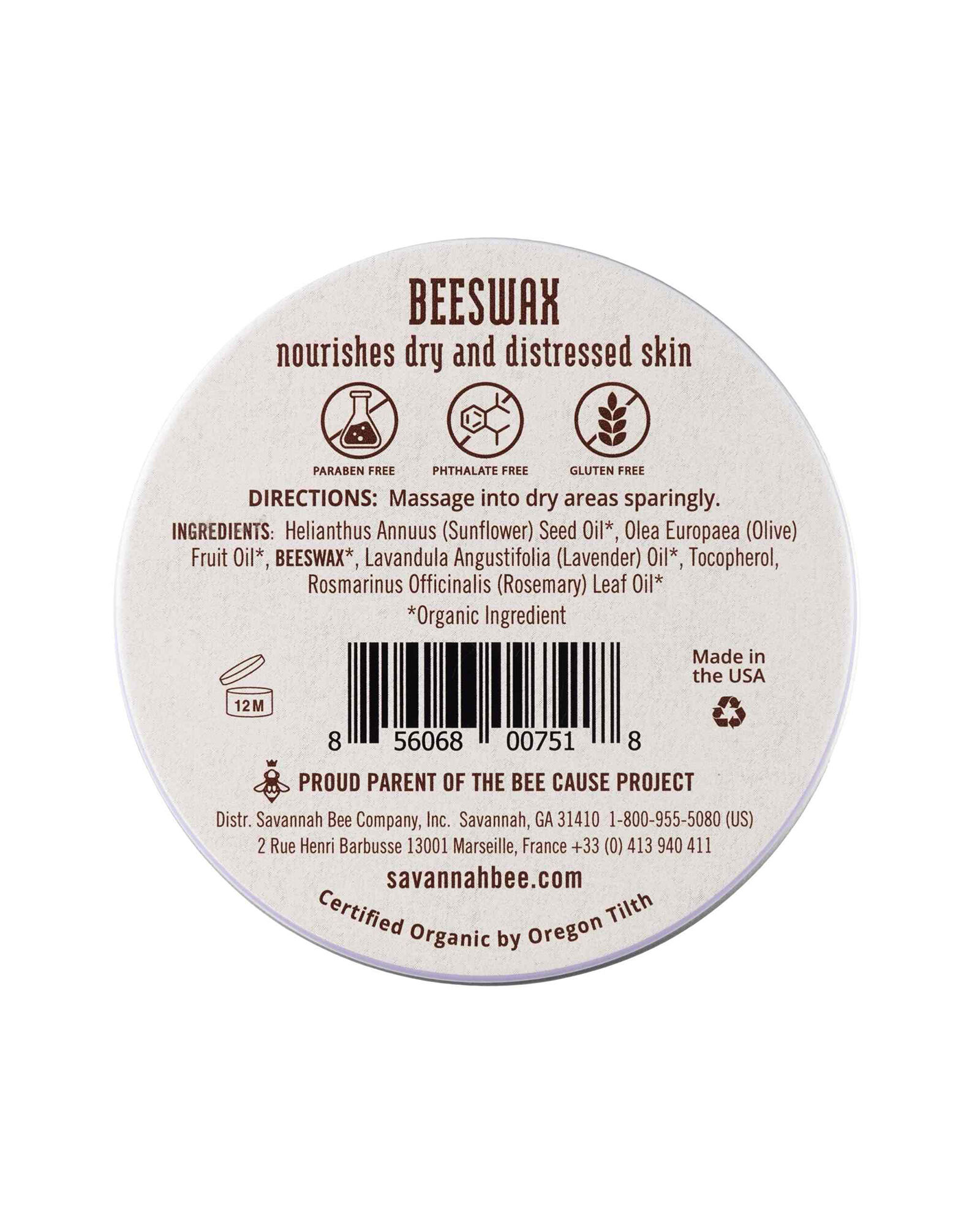 Savannah Bee Company&reg; Rosemary Lavender Beeswax Salve