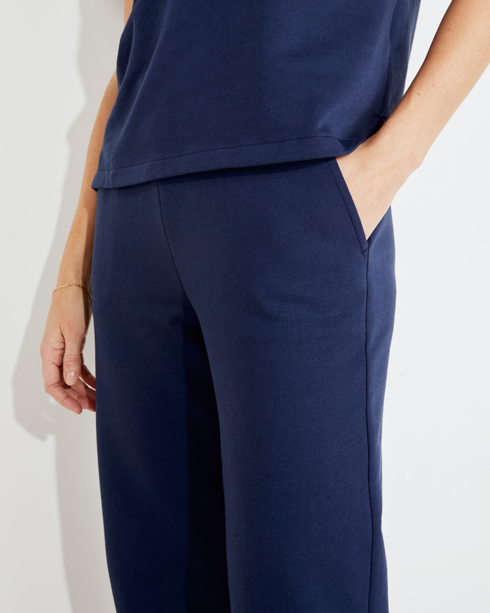 Terry cropped pants sale