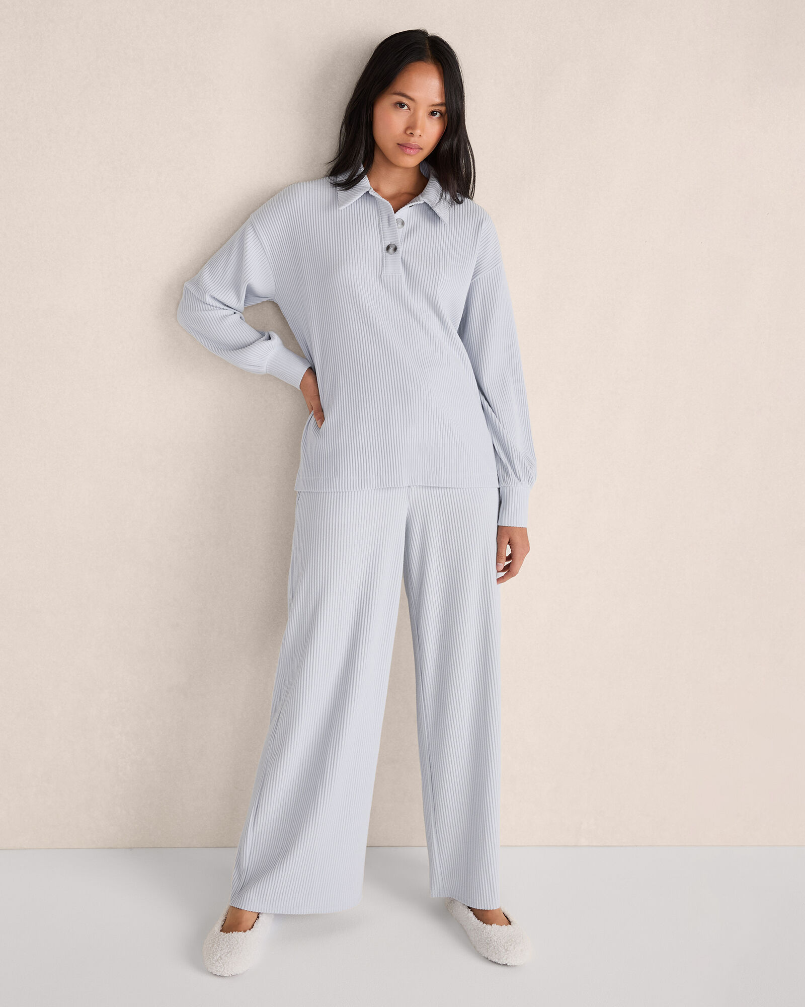 Ottoman Rib Polo Popover