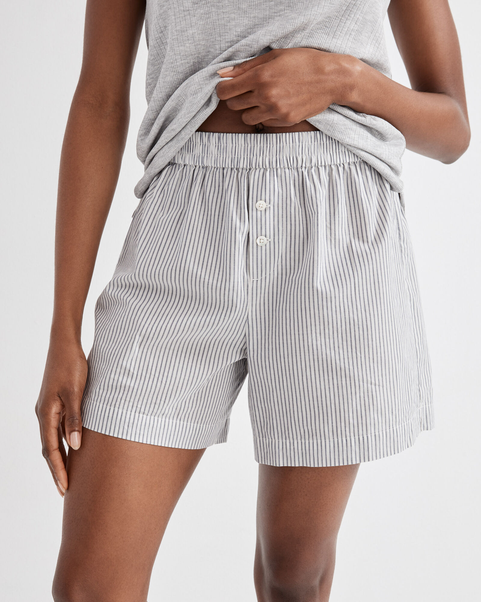 Striped pajama hotsell shorts