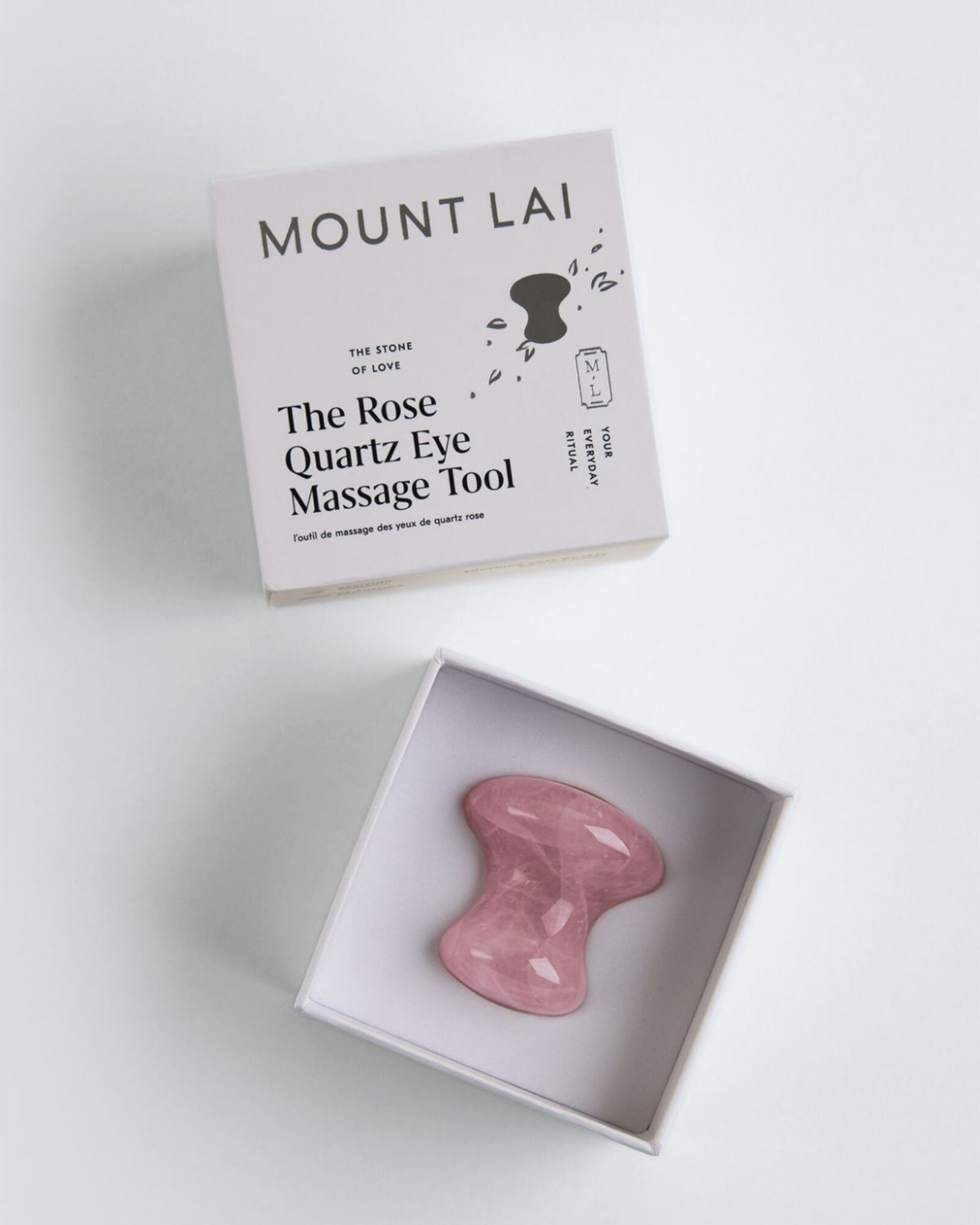 Mount Lai Rose Quartz Eye Massage Tool