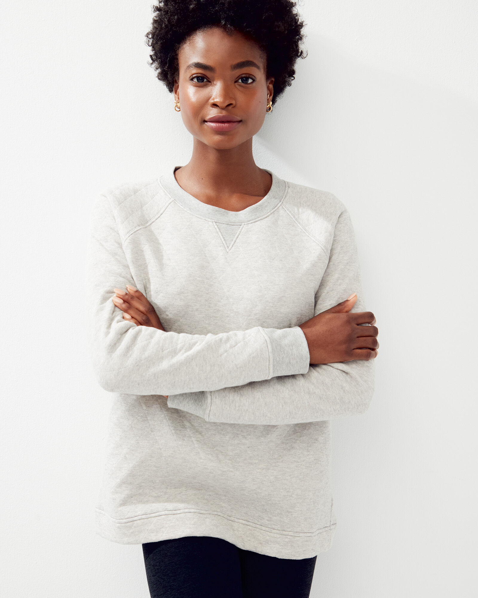 Quilted Sweatshirt
