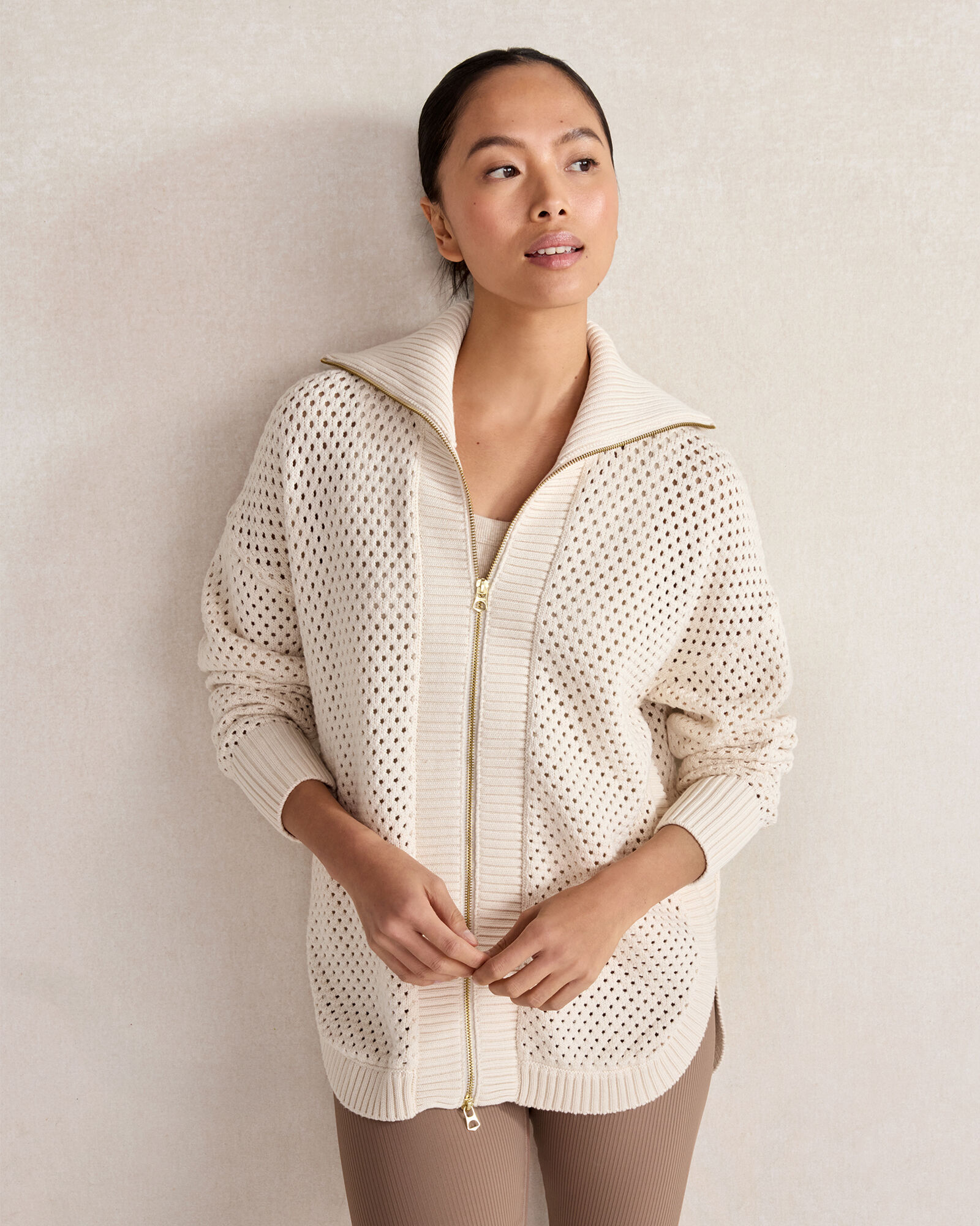Varley Longline Mesh Jacket Haven Well Within