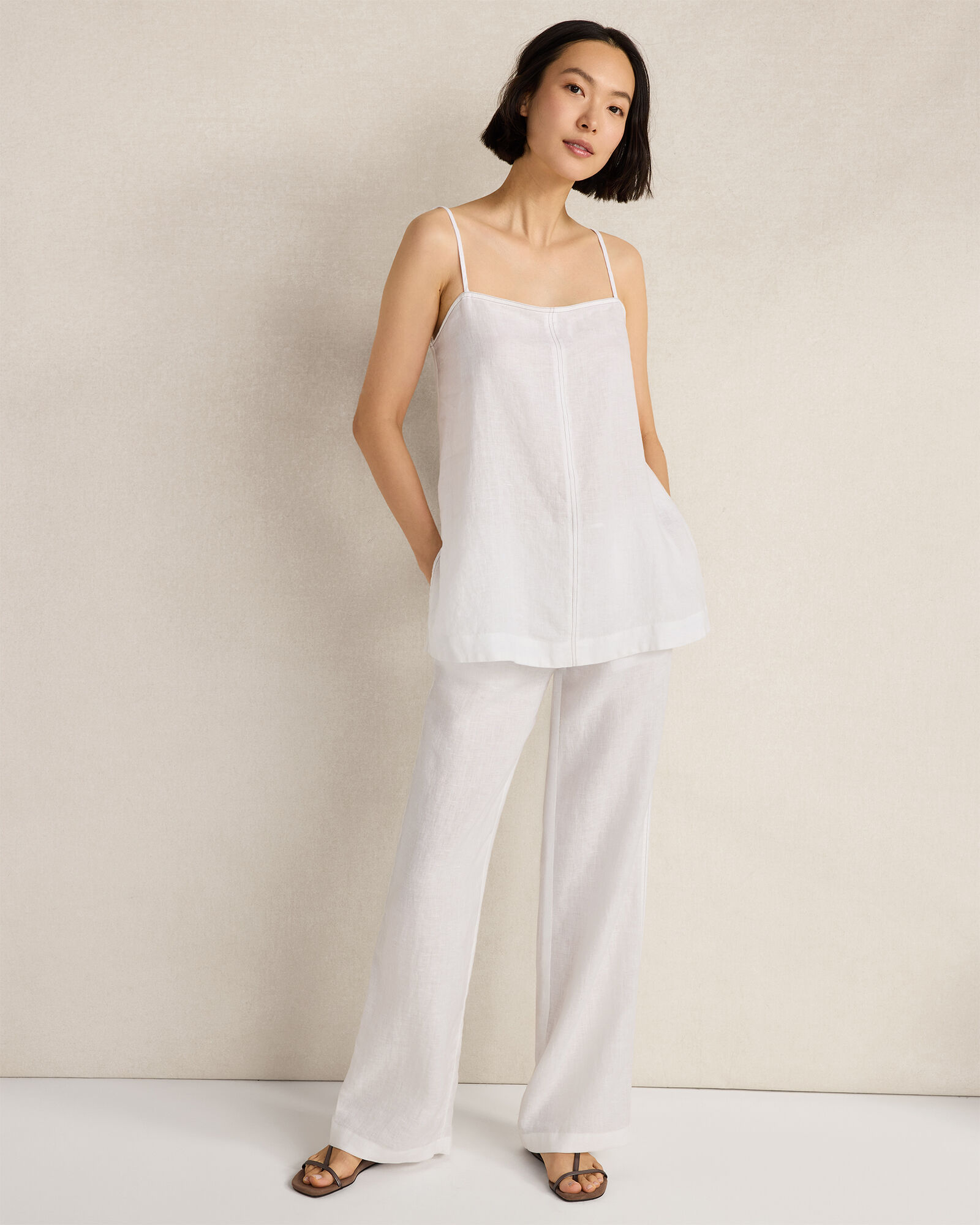 Linen Center-Seam Cami