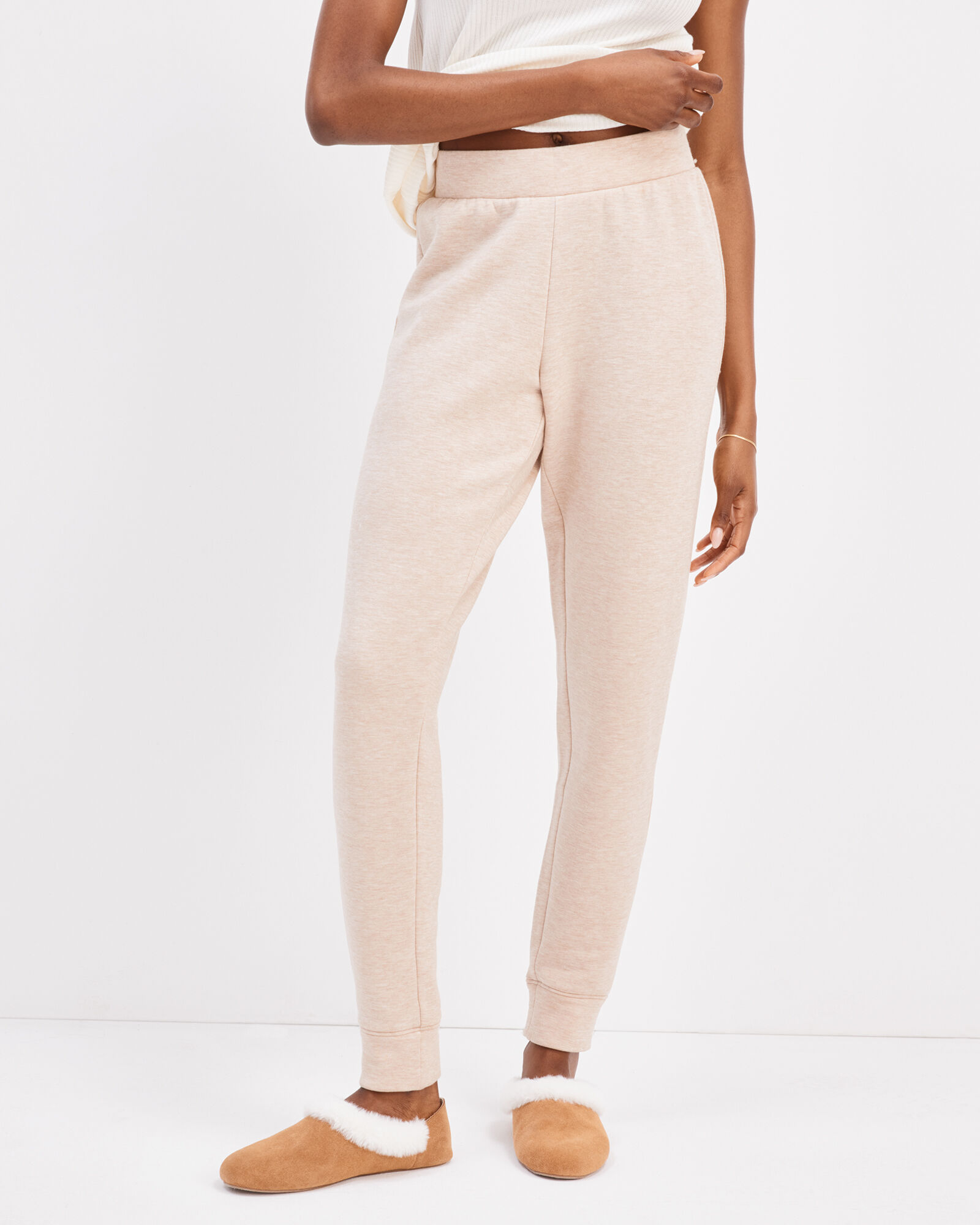 Fleece slim pants store