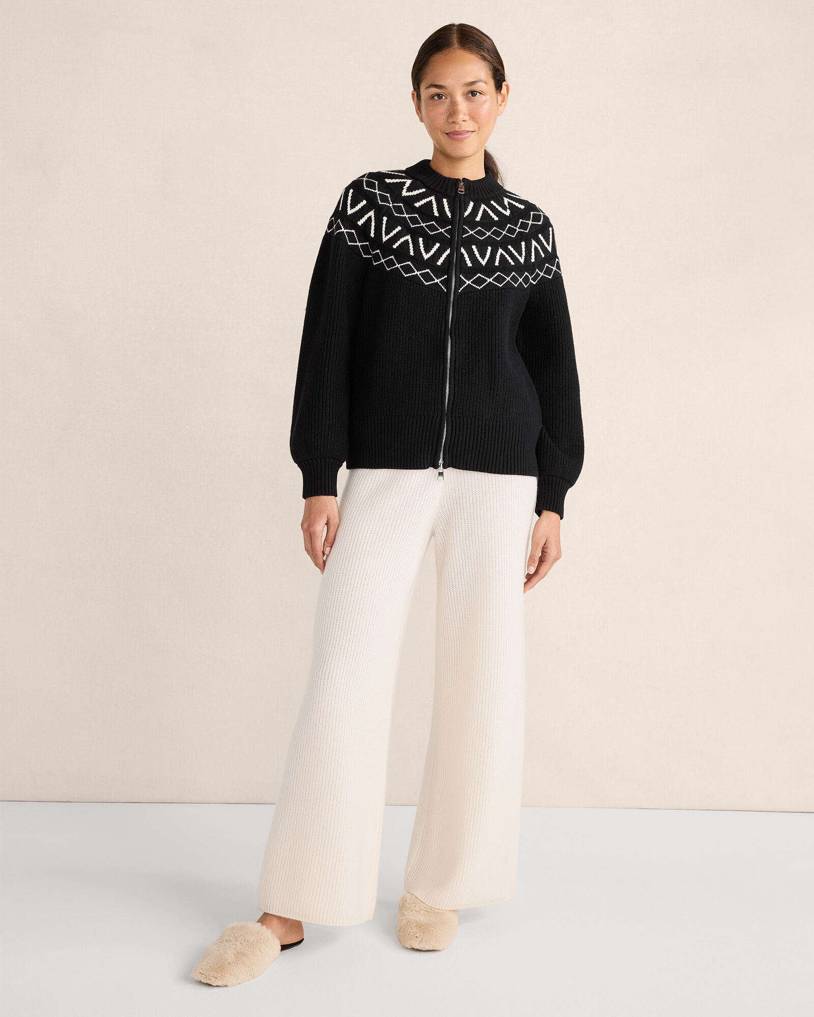 Varley Alys Fairisle Knit Jacket