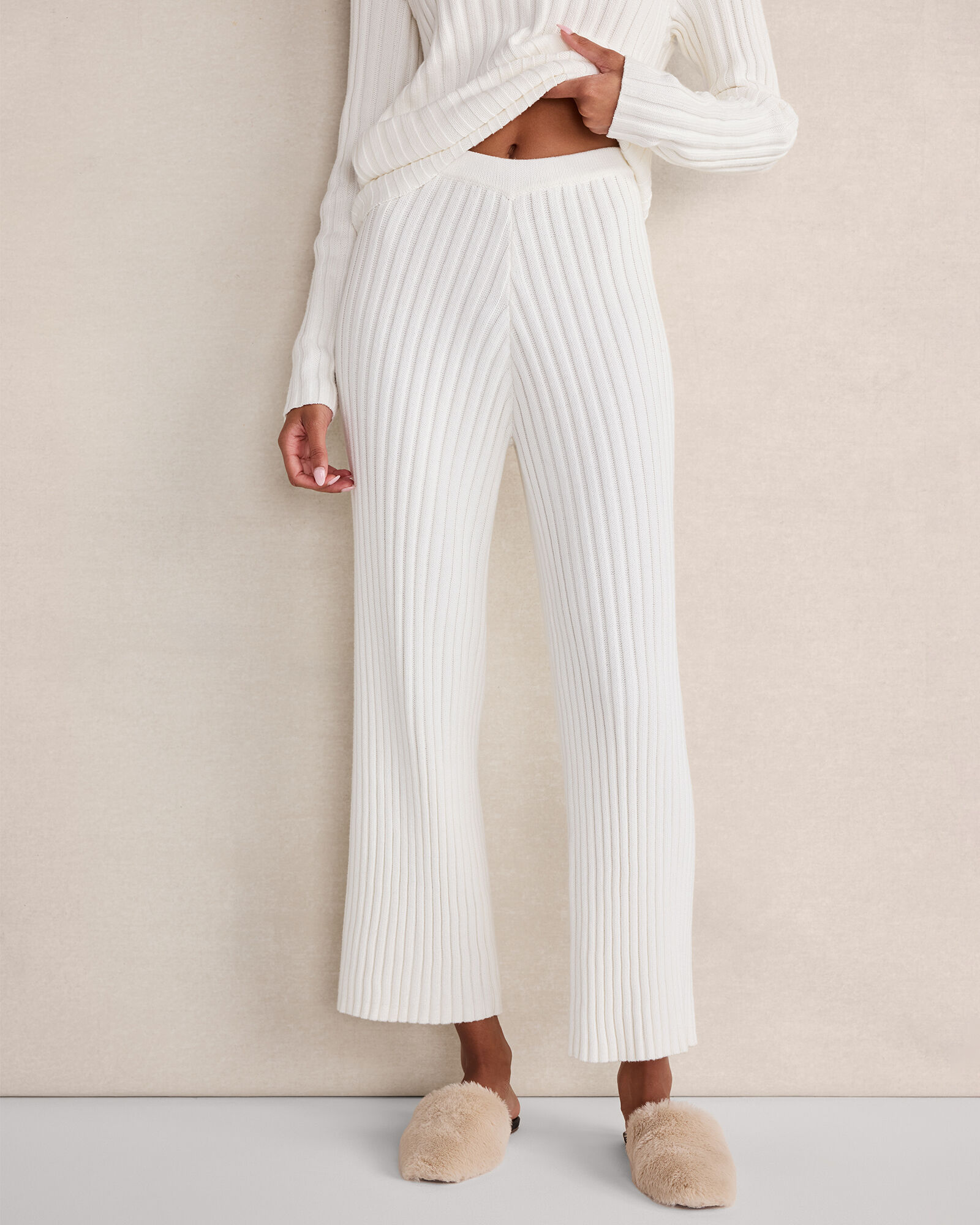 Organic Cotton Rib Knit Pants | Haven Well Within