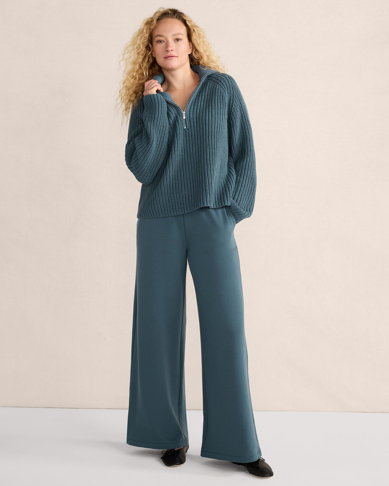 Striped Mara Shaker Pullover