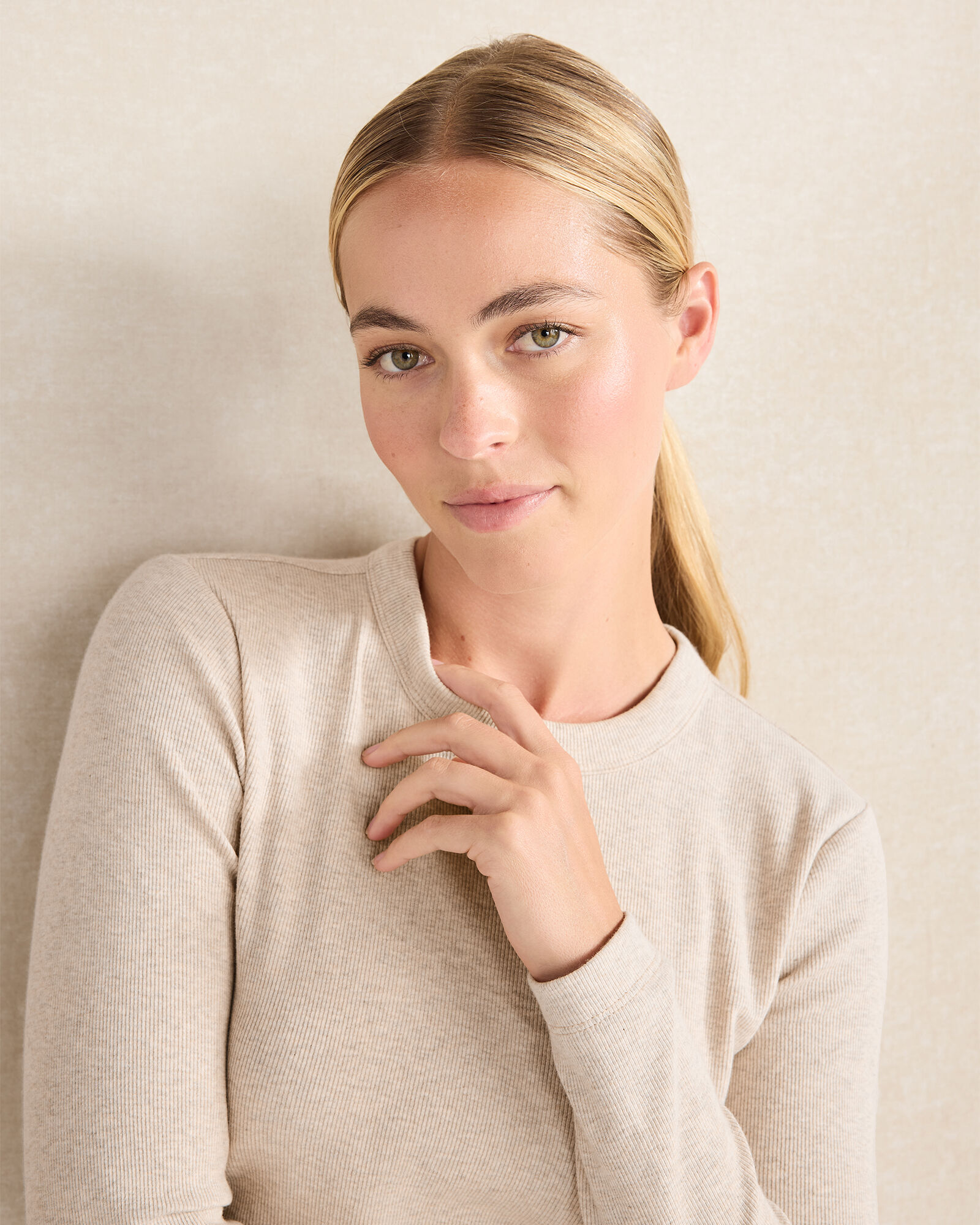 Organic Cotton Long Sleeve Crew Neck Tee