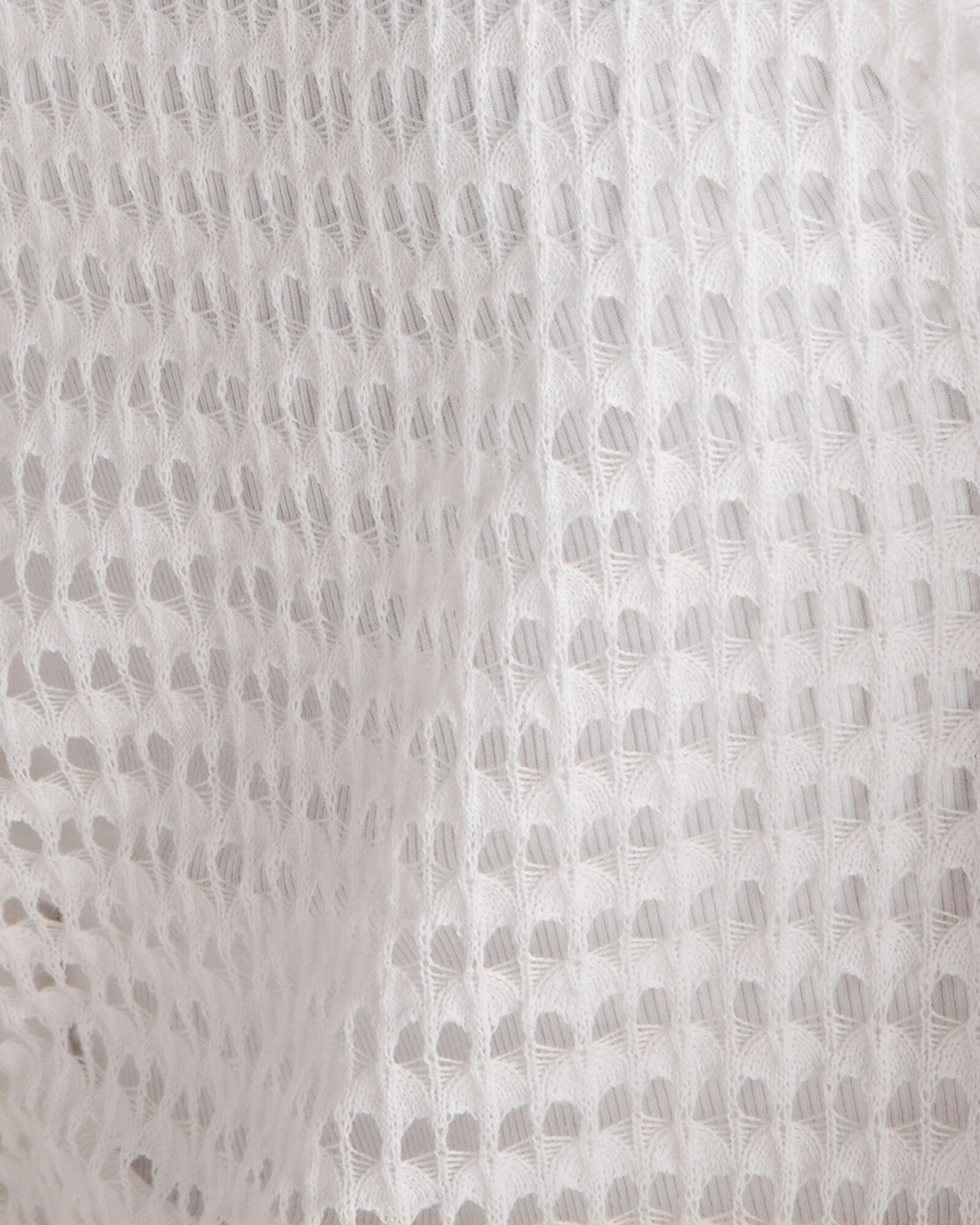 Organic Cotton Pointelle Cardigan