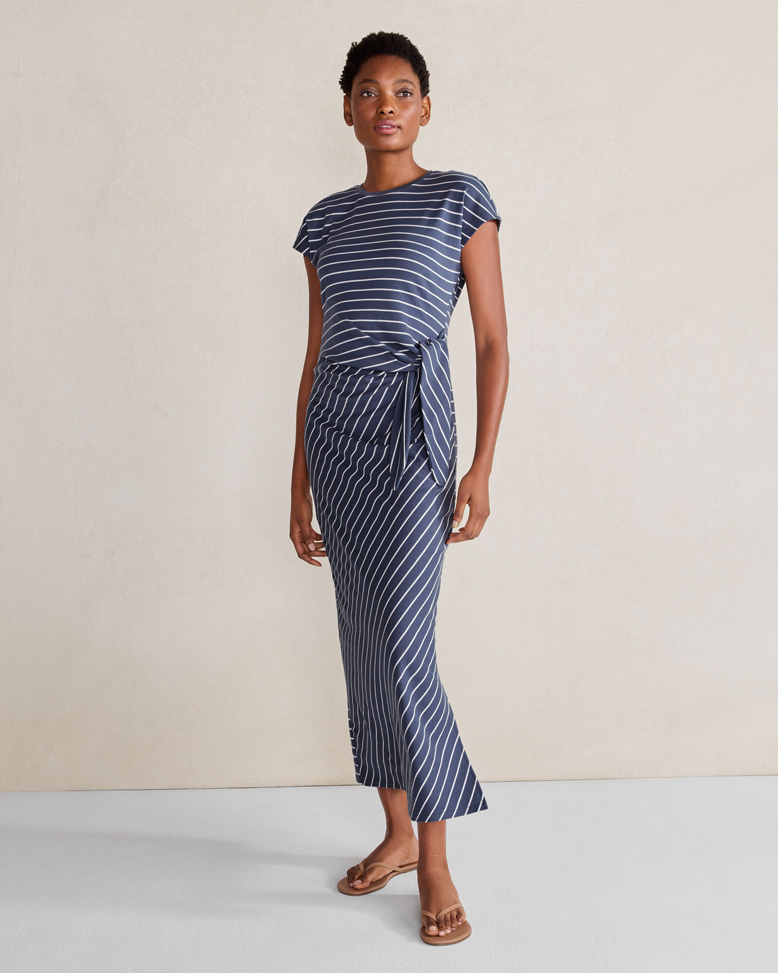 Organic Cotton Interlock Knot Waist Dress | Haven Well Within Organic Cotton Interlock Knot Waist Dress | Haven Well Within