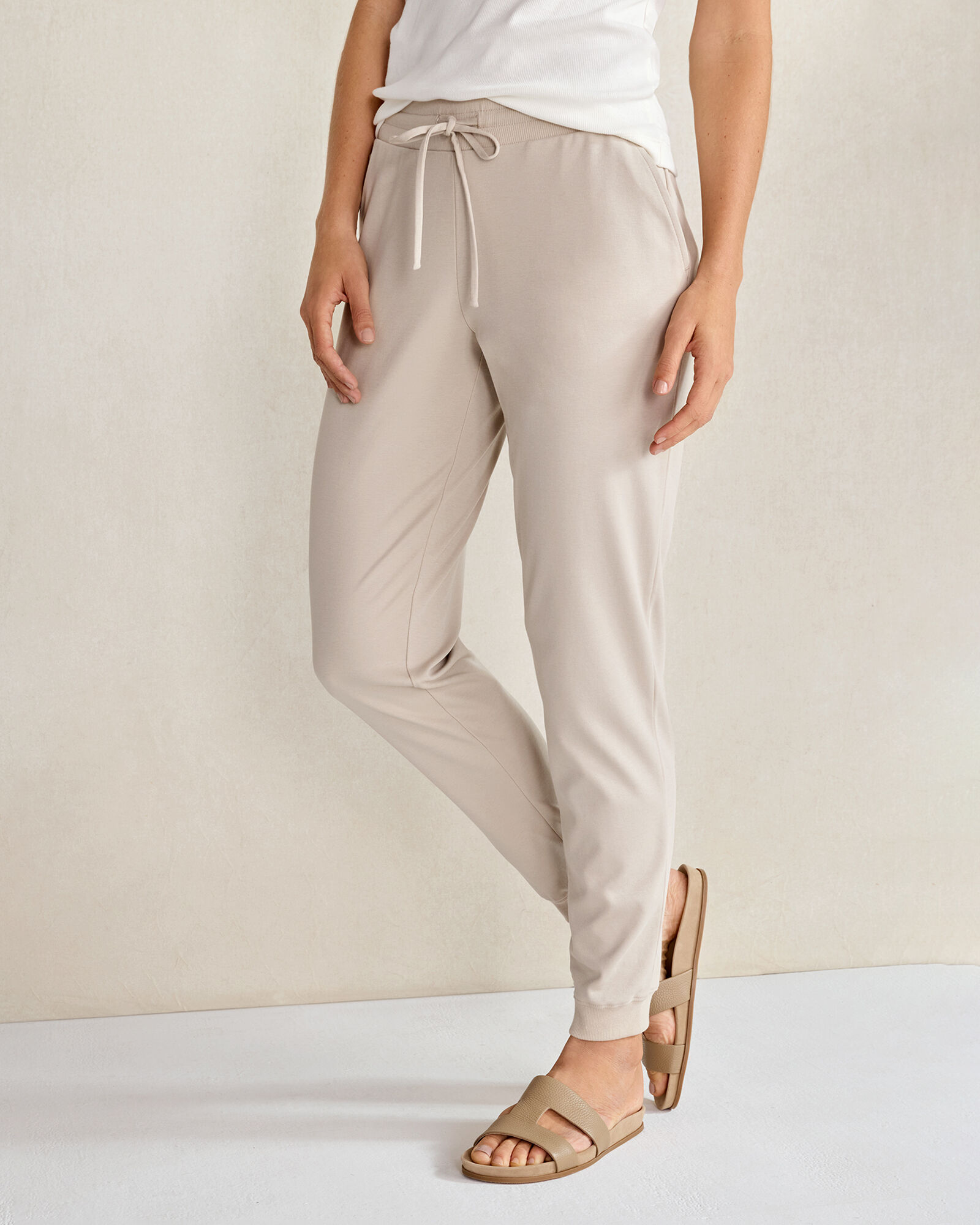 Organic Cotton Interlock Joggers