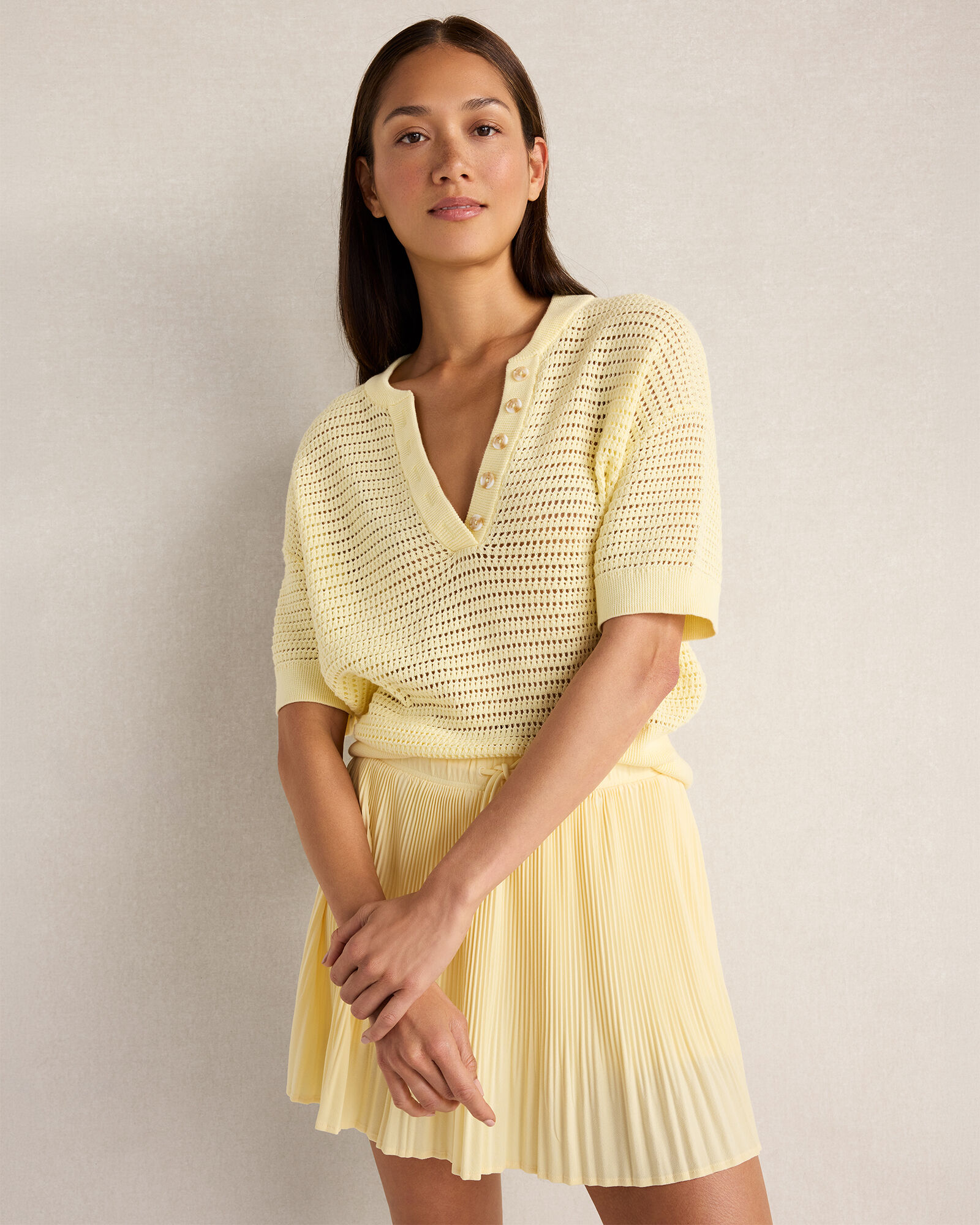 Varley Callie Knit Top