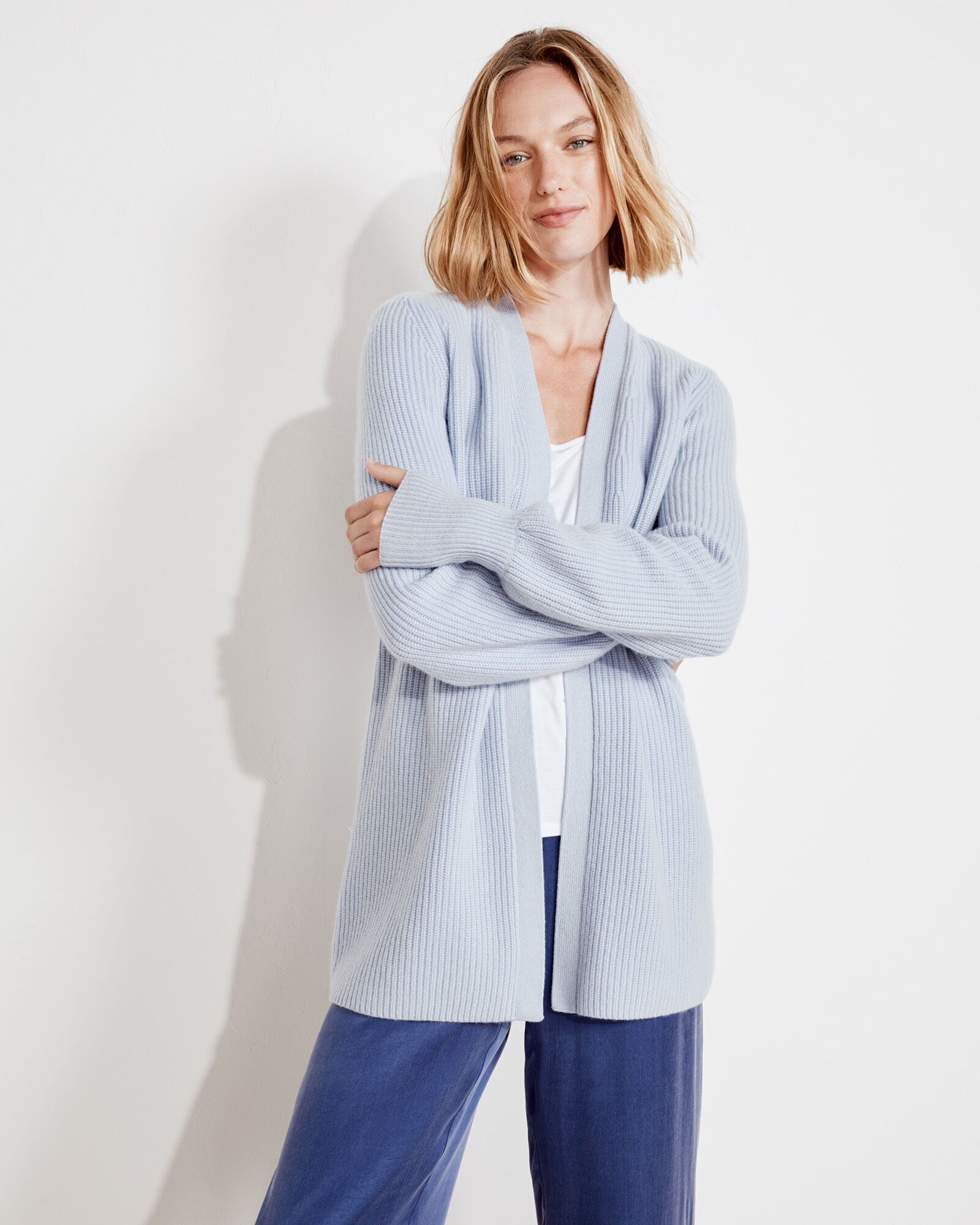 Pure Cashmere Puff Sleeve Cardigan | Haven Well Within