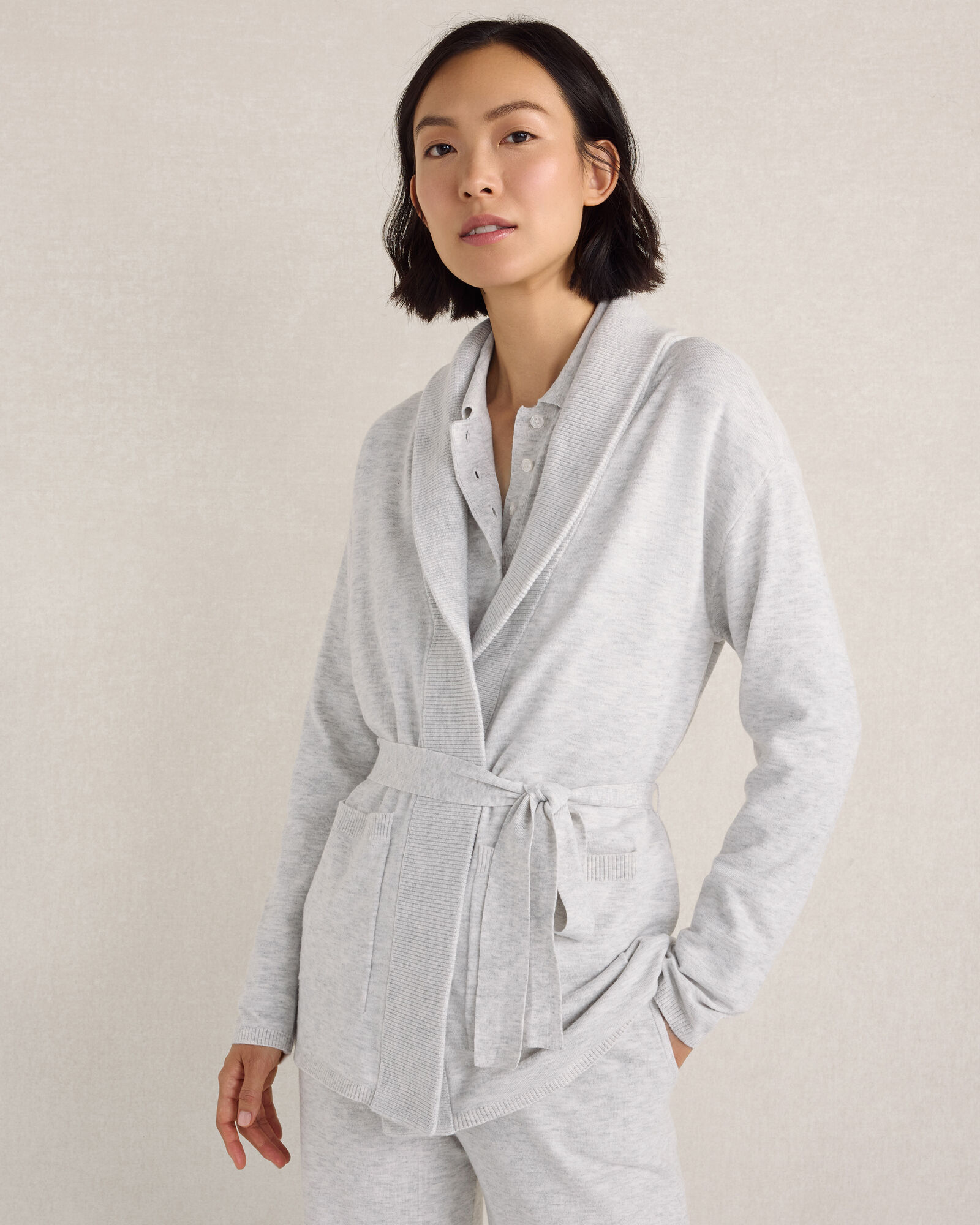Resti Viscose Blend Belted Cardigan