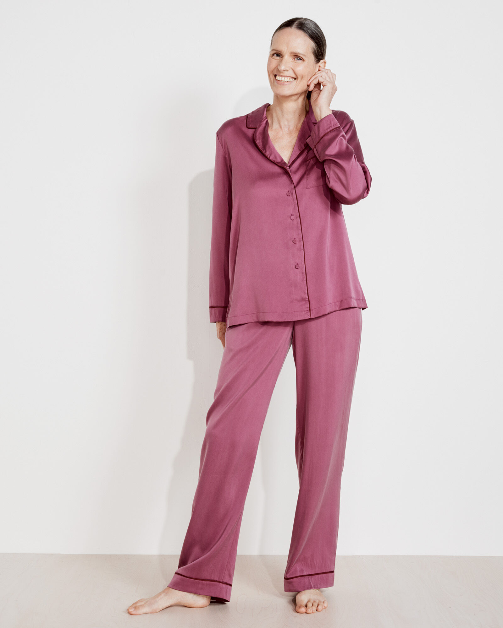 Washable Silk Pajama Shirt