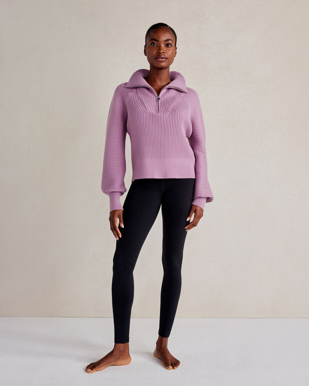 Varley Half-Zip Sweater - Smoky Grape