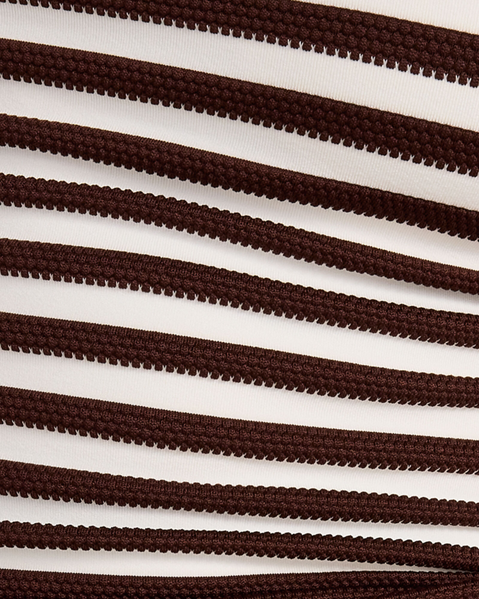 Textured Horizontal Stripe Tankini Top