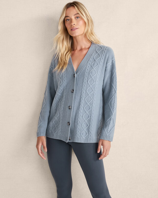 Aster Cable Cashmere Cardigan