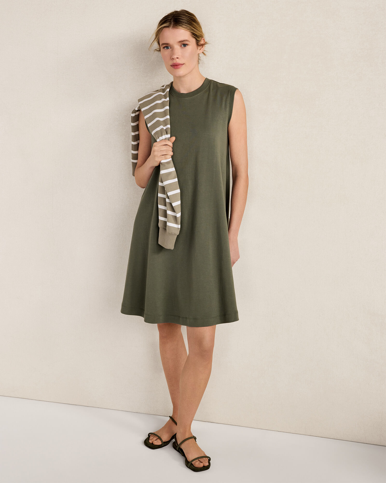 Organic Cotton Interlock Trapeze Dress