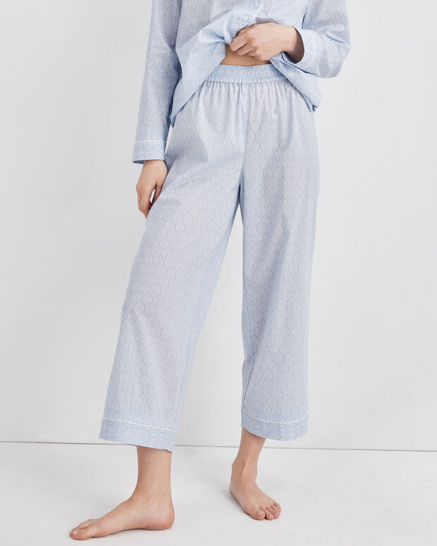 Lightweight Organic Cotton Poplin Pajama Pants Haven Well Within