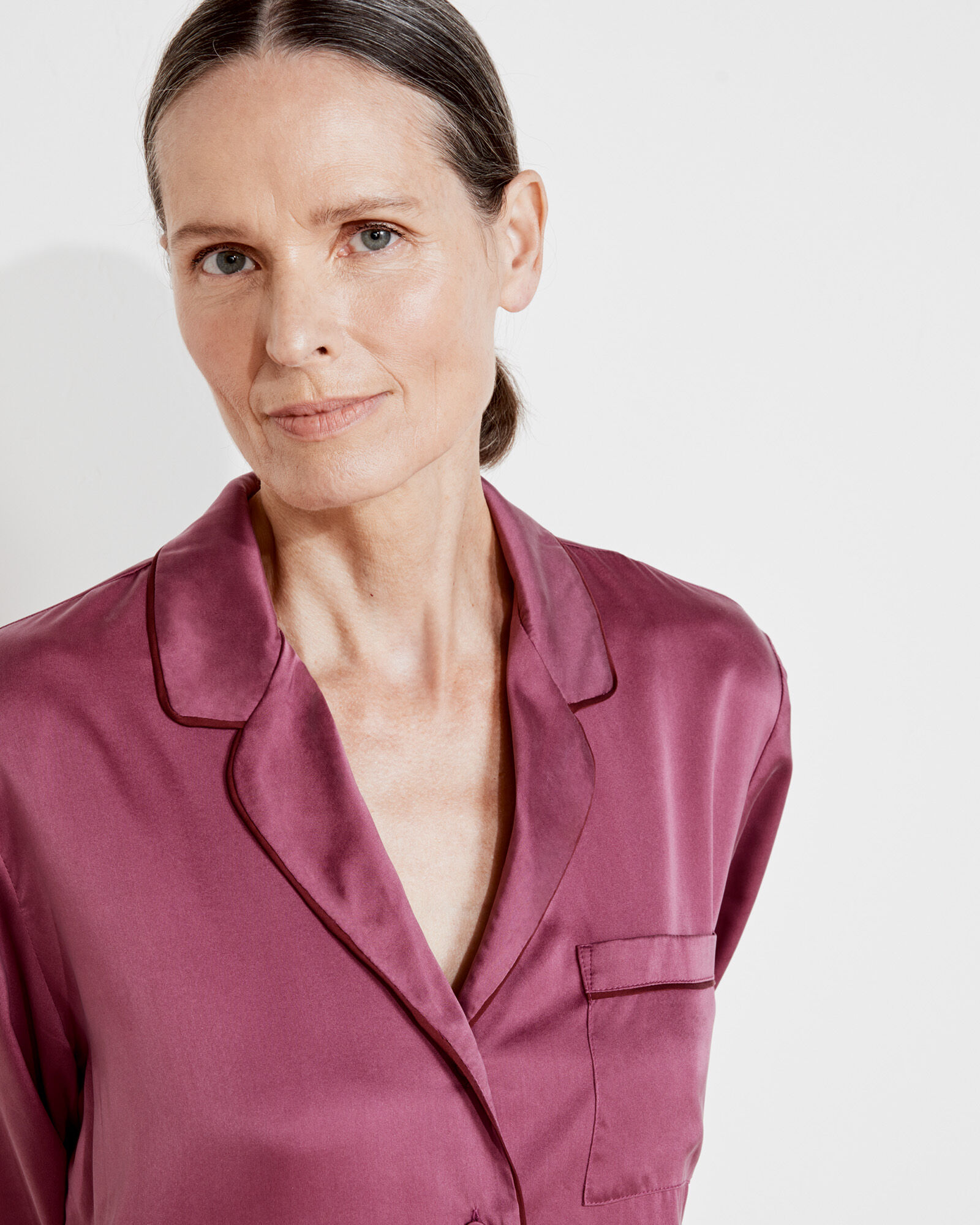 Washable Silk Pajama Shirt
