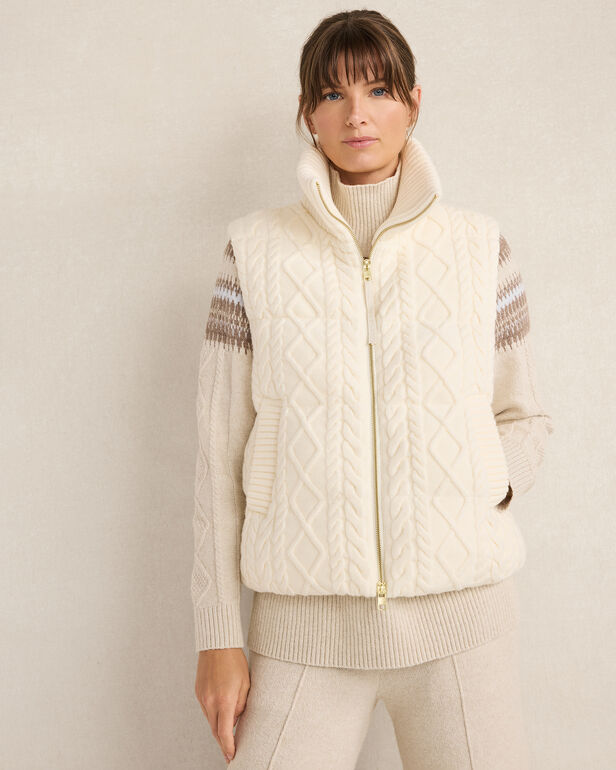 Varley Irina Cable Knit Vest