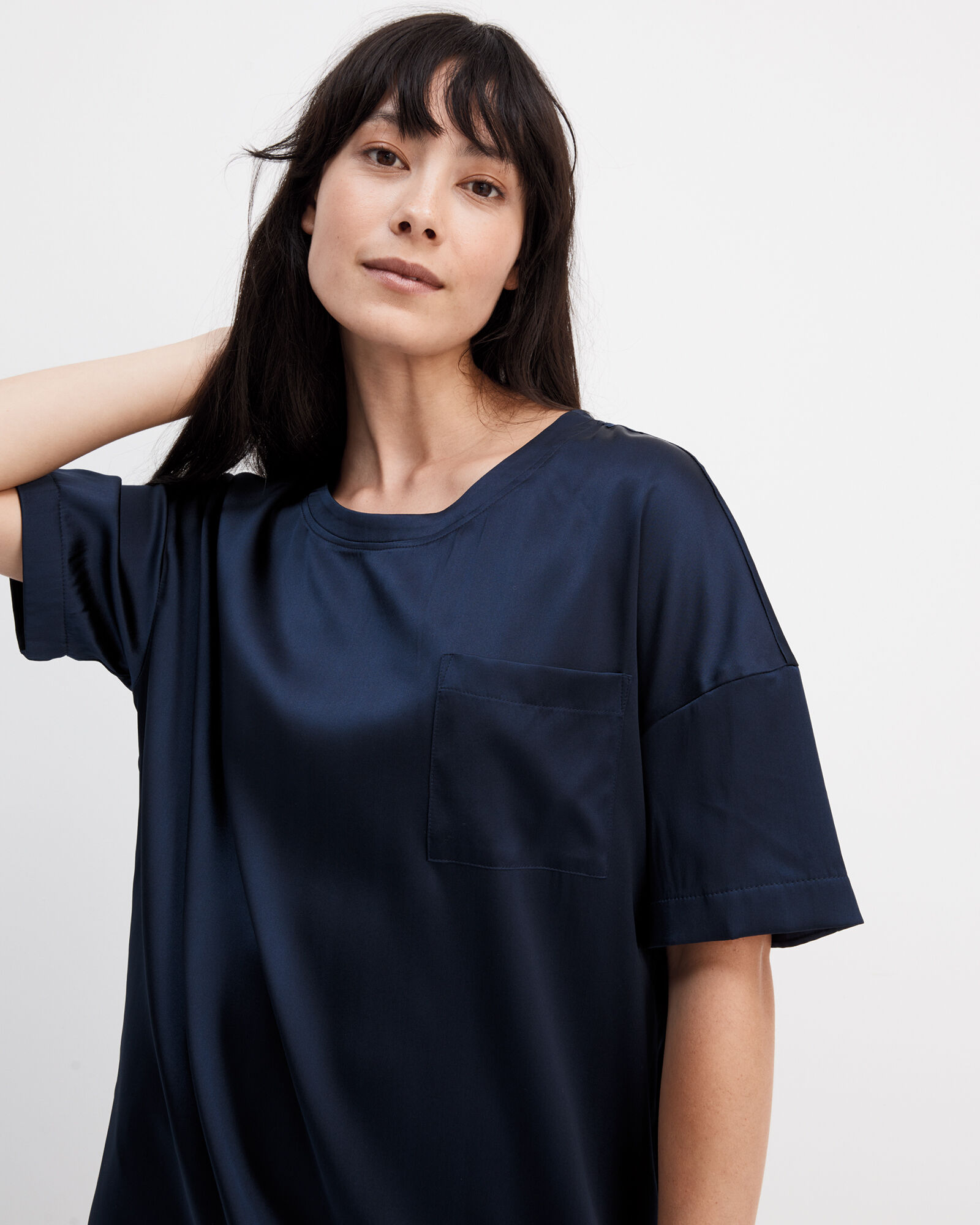 Washable Silk Shirt Dress
