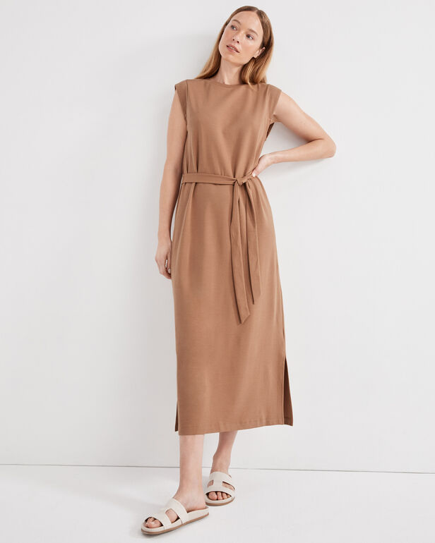 Organic Cotton Interlock Cap Sleeve Dress
