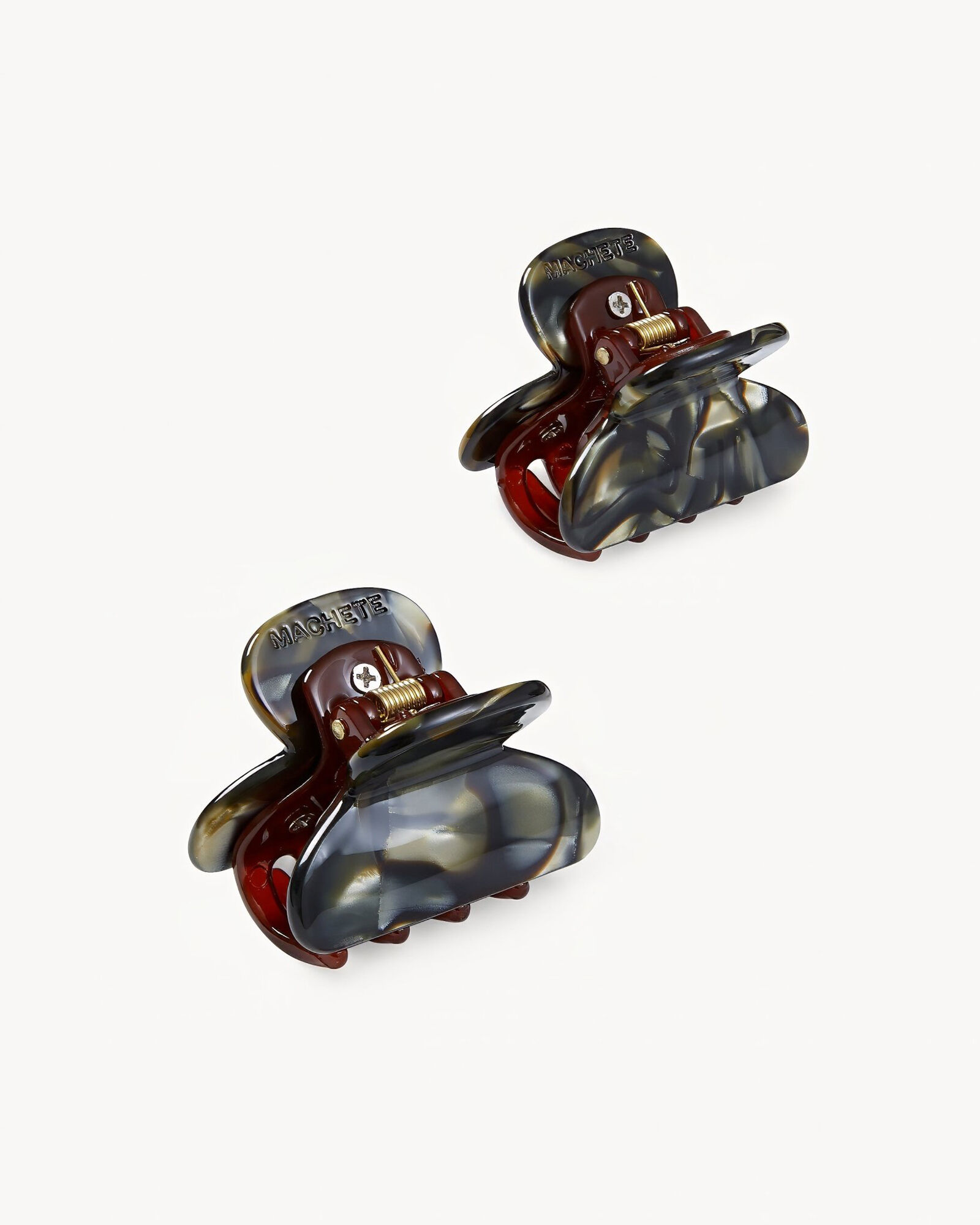 MACHETE 'Midnight Horn' Twin Heirloom Claw Hair Clips