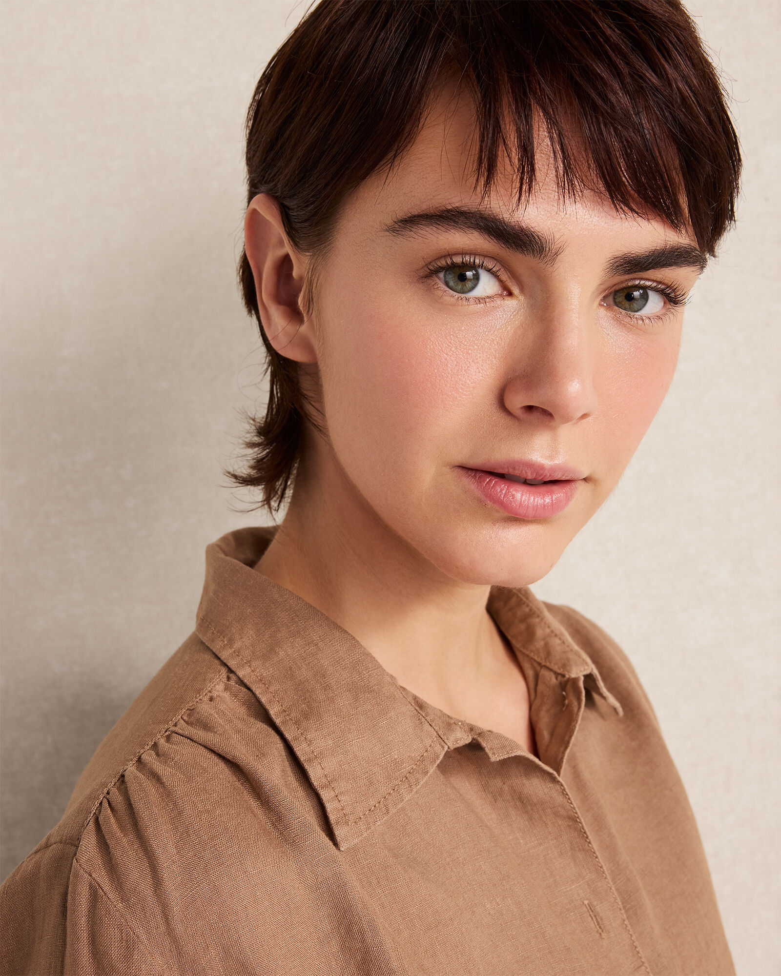Everweave Linen Shirred Top