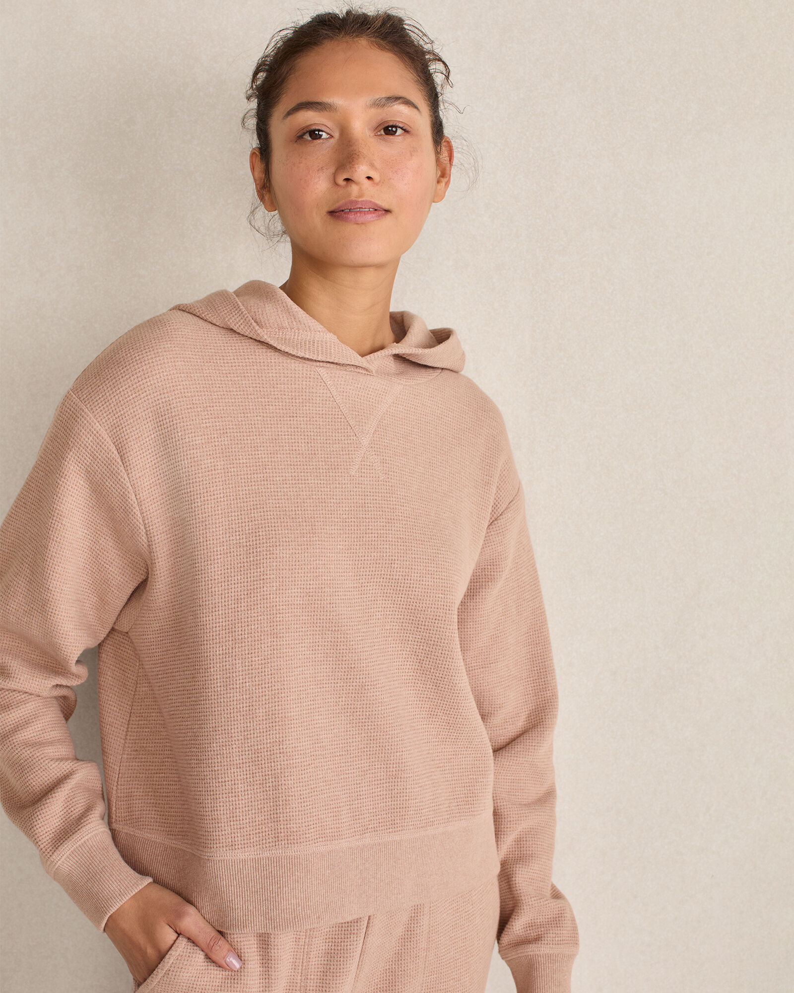 Resti Organic Cotton Waffle Hoodie