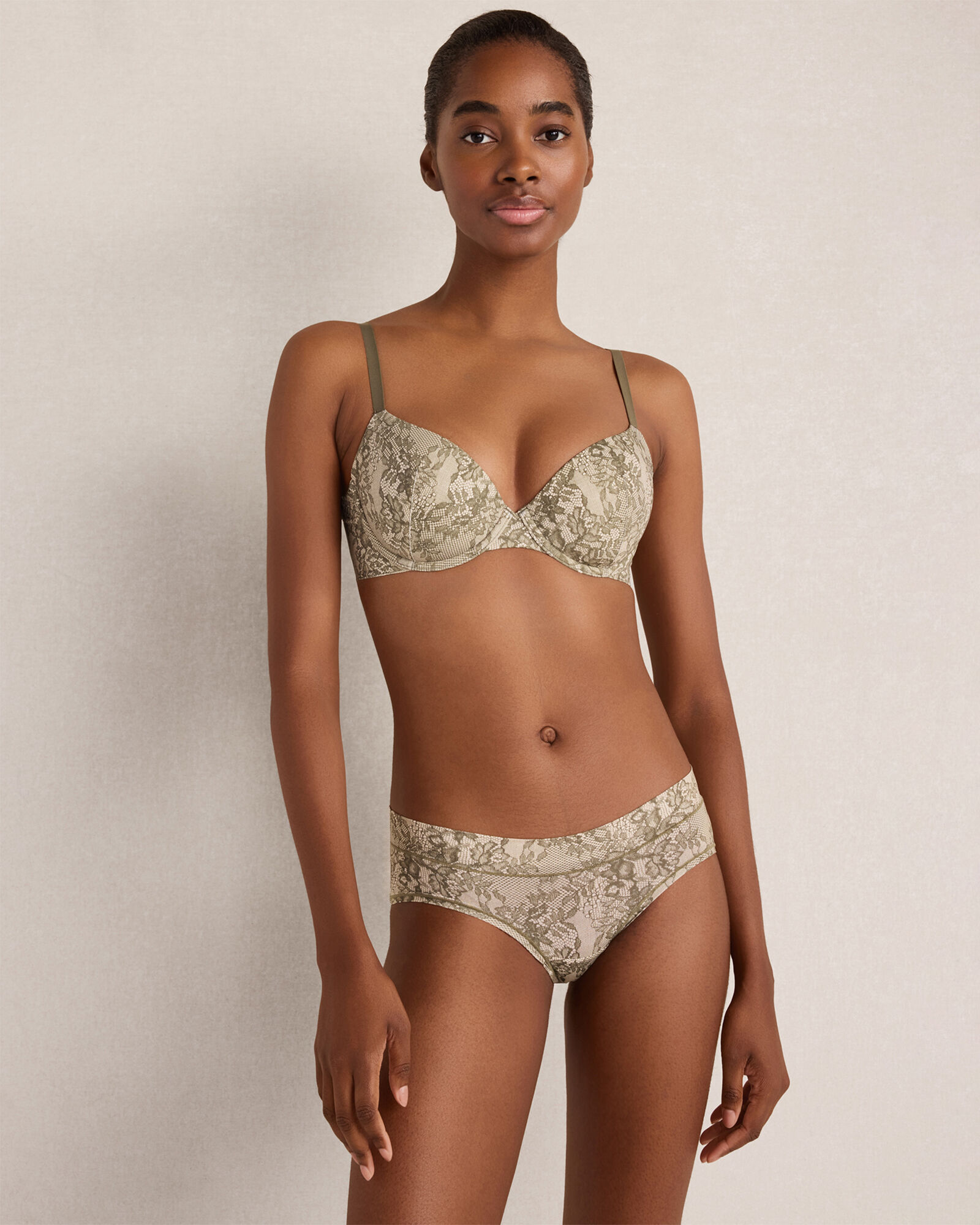 Embrace Printed Lace Cheeky Hipster