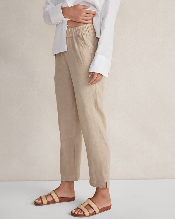 Linen Tapered Pants