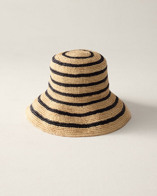 Solid & Striped the bucket hat NWT Lele Sadoughi x Solid & Striped Womens Striped Bucket Hat  main image 4
