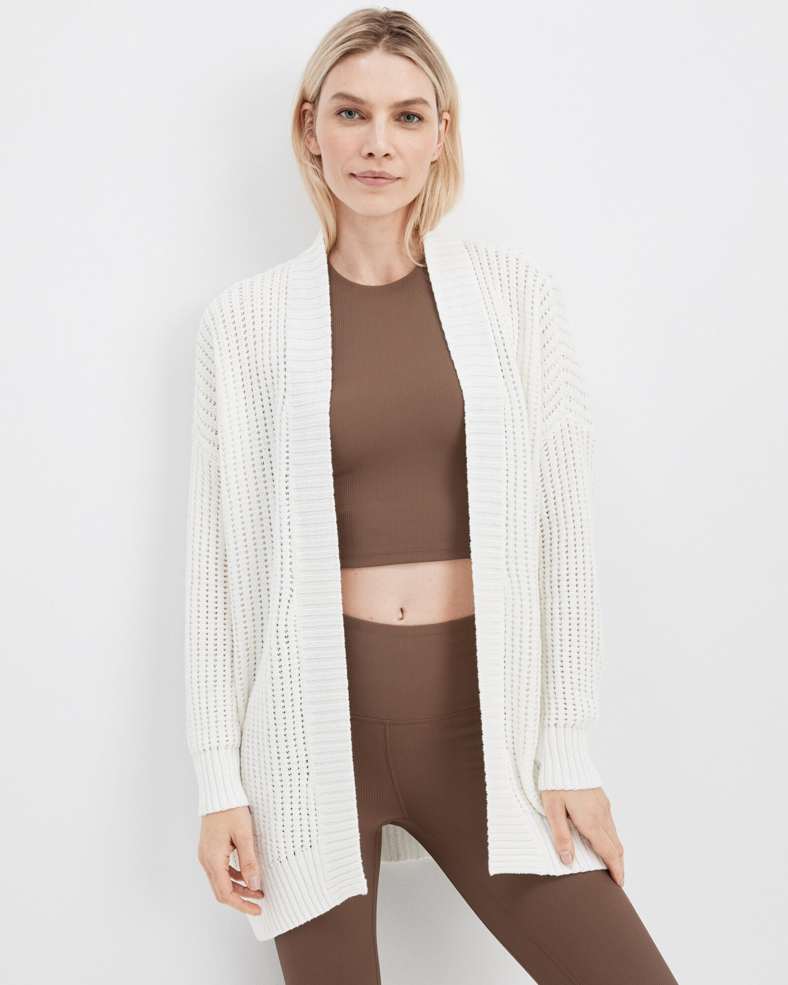 Cotton cocoon cardigan cheap