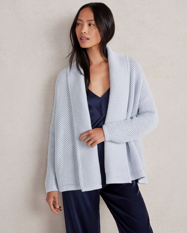 cropped shawl cardigan