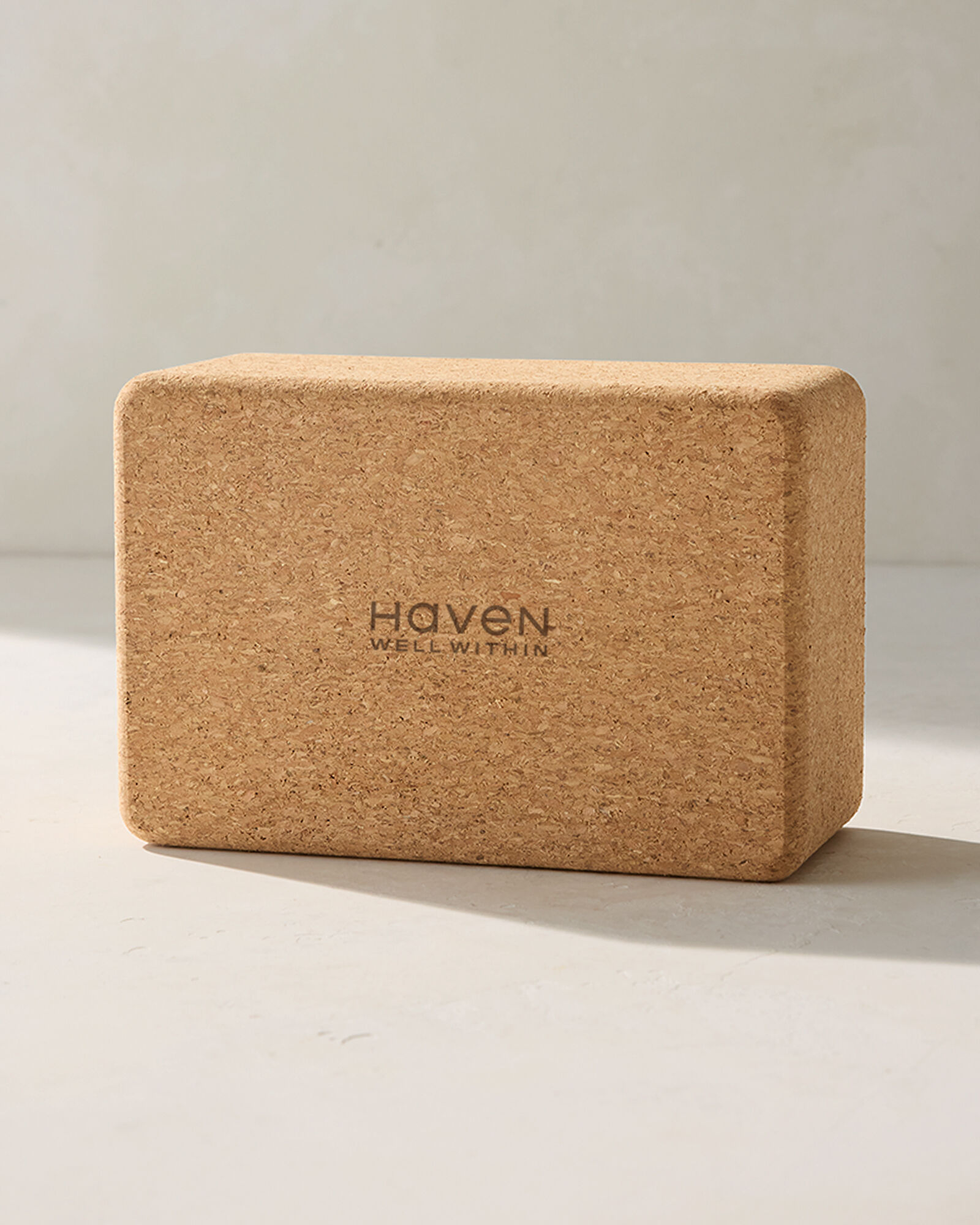 b, halfmoon x Haven Well Within Cork Yoga Block