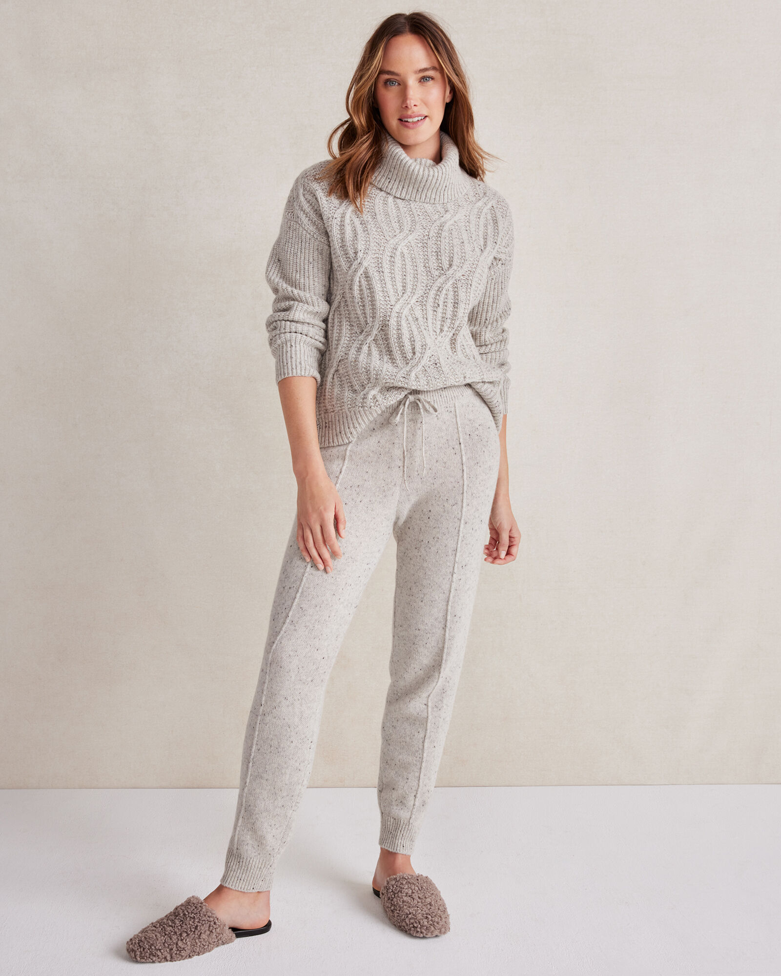 Cashmere Pintuck Joggers