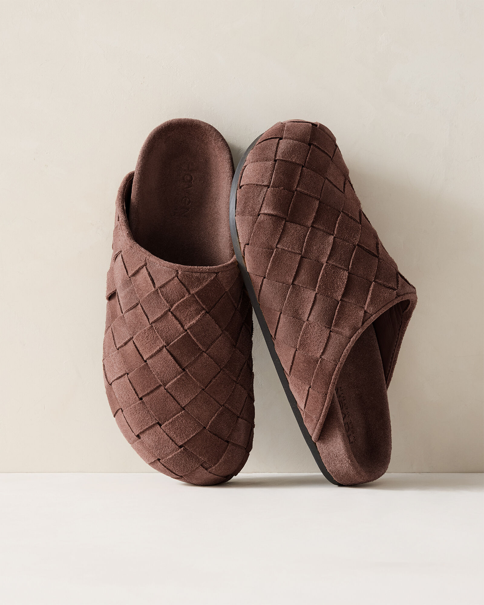 Woven Suede Clogs