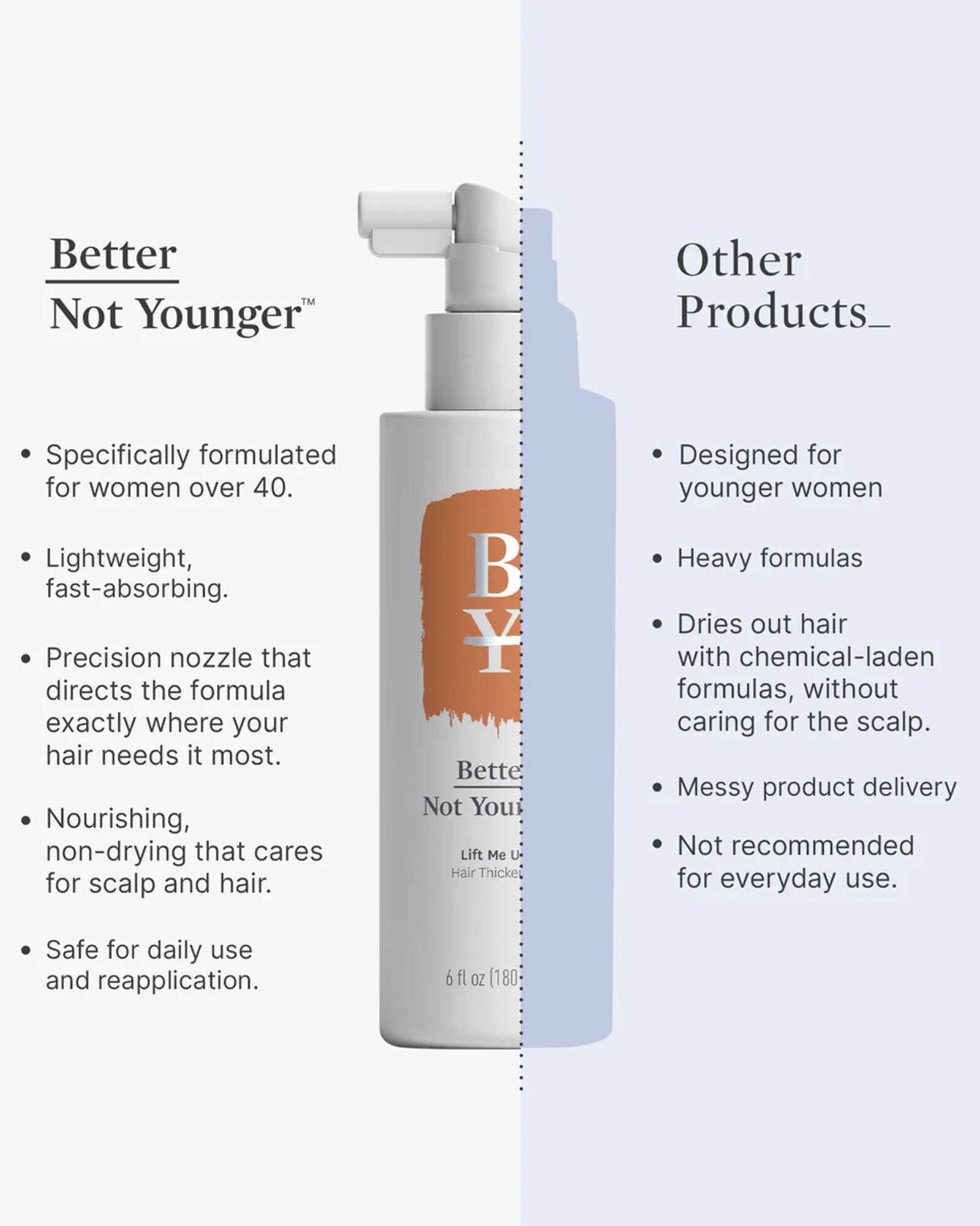 Better Not Younger Lift Me Up Hair Thickener