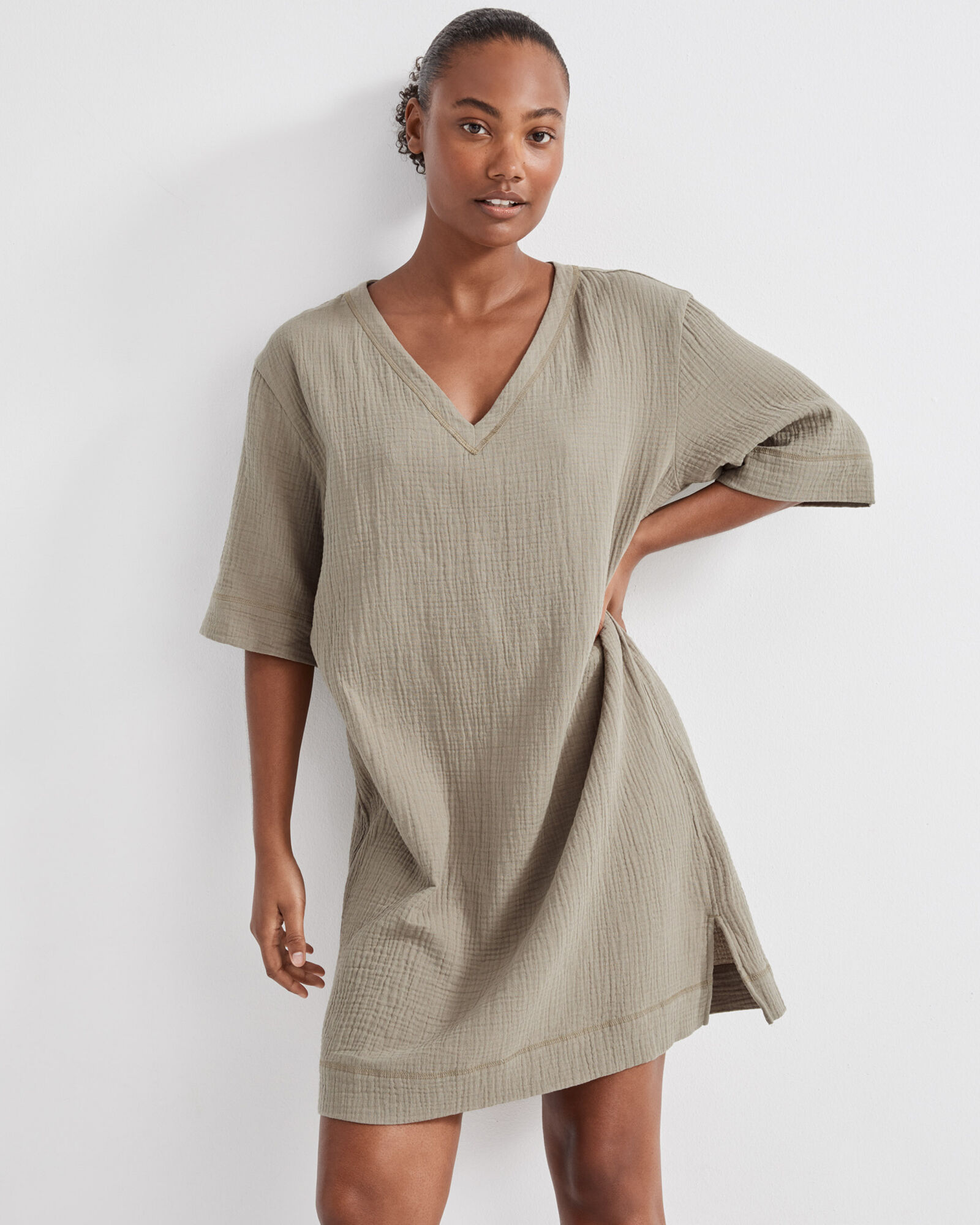 Organic Cotton Gauze Dress