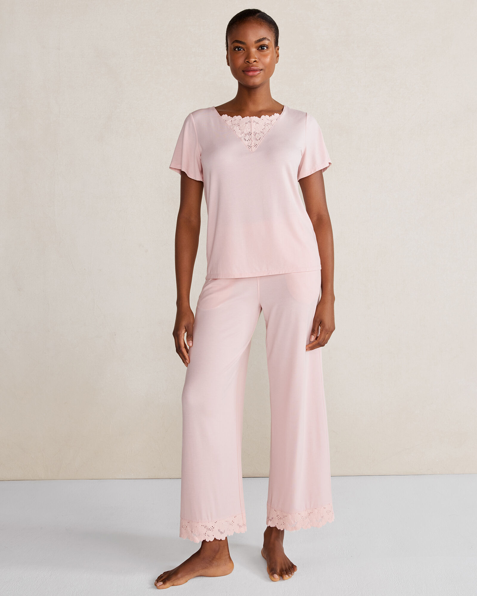 Dream Soft Lace Trim Pajama Pants