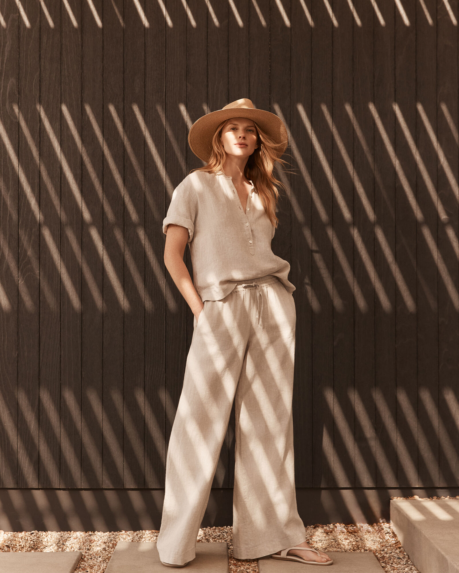 Linen Wide Leg Pants