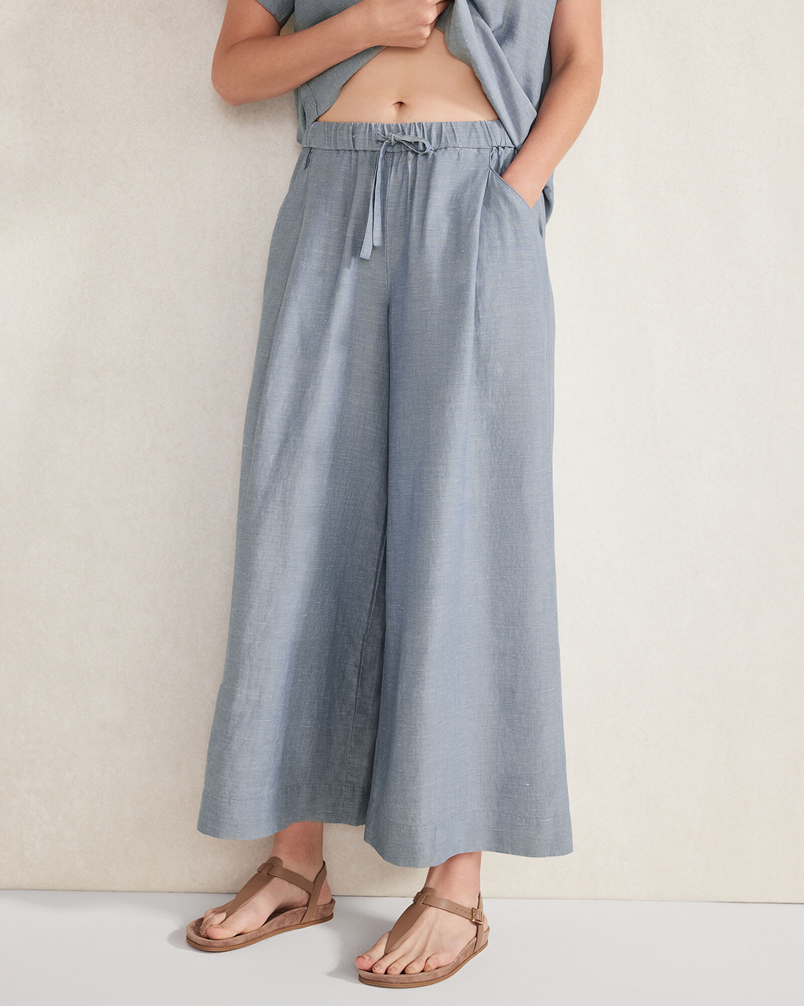 LAZ Cropped Palazzo Pant