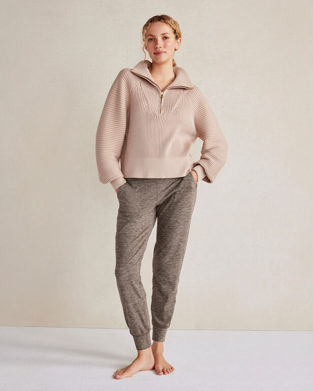 Varley Half-Zip Sweater - Cement