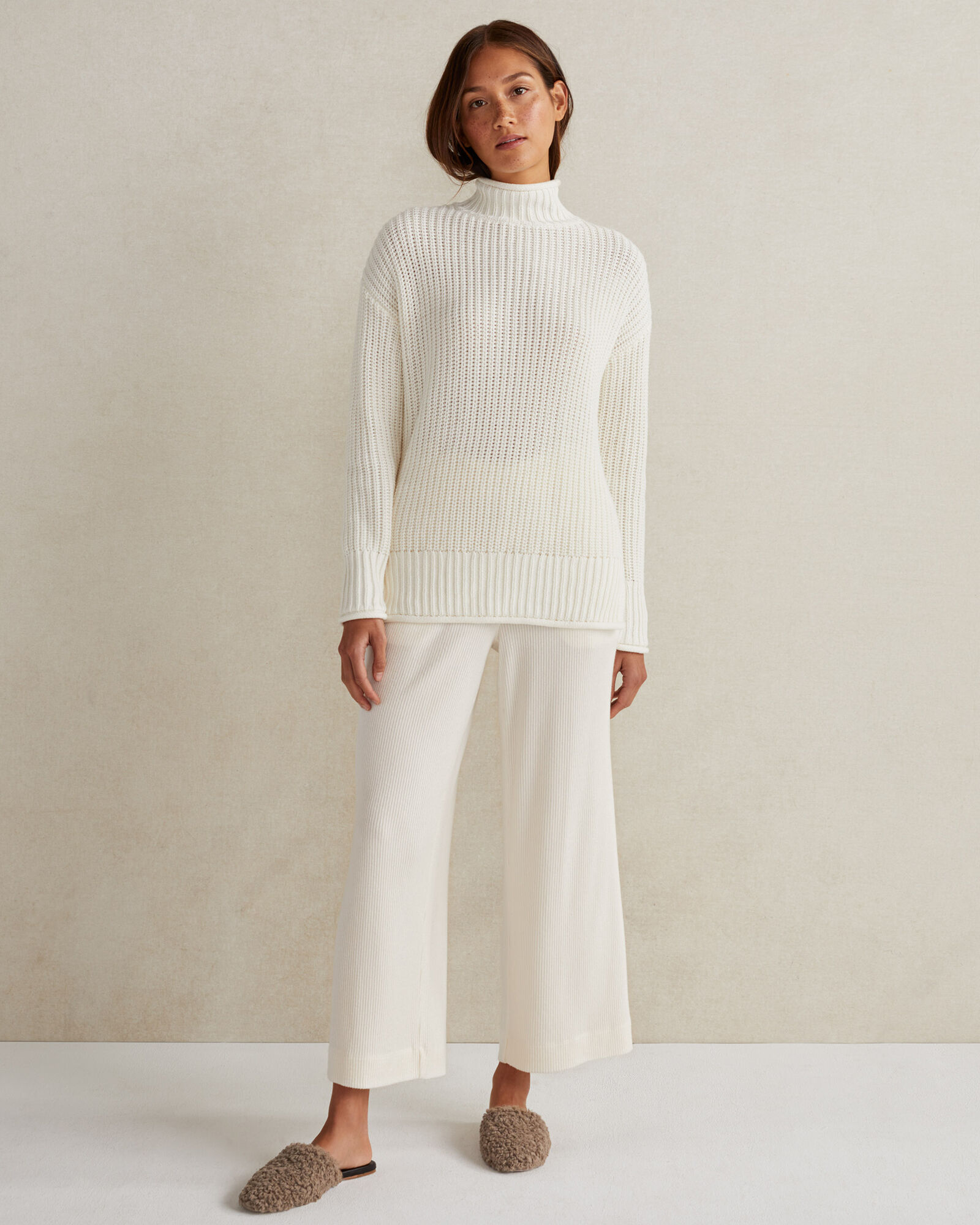 White on sale shaker sweater