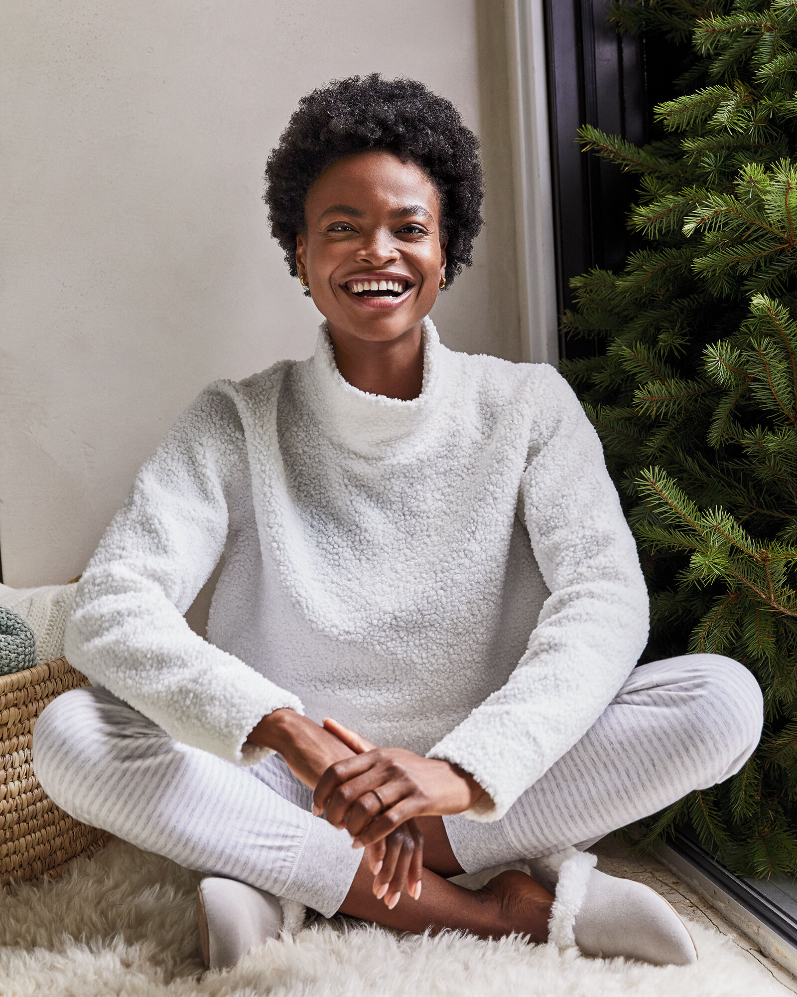Sherpa Funnel Neck Pullover