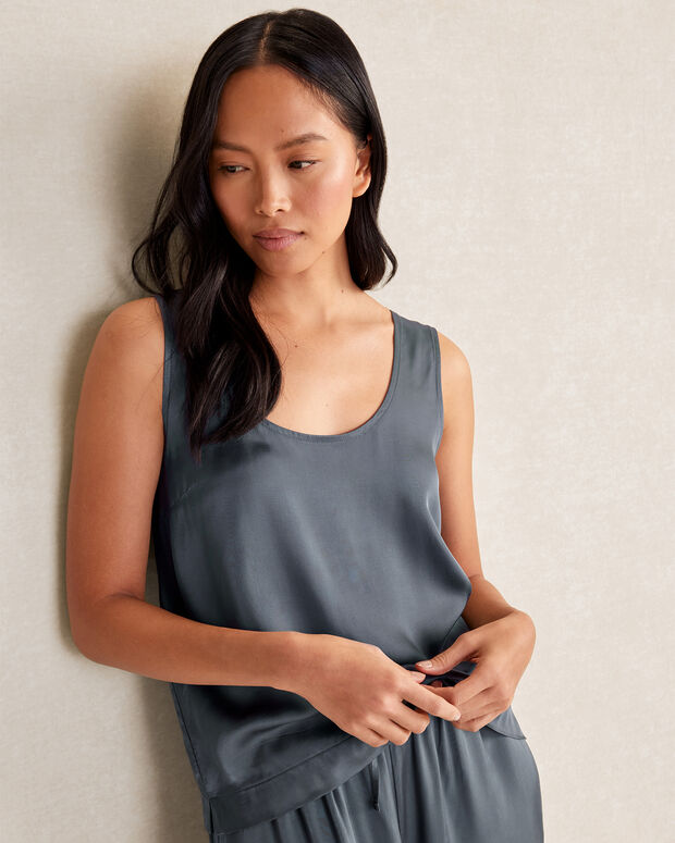 Silk Laundry Scoop Neck Tank main image 1
